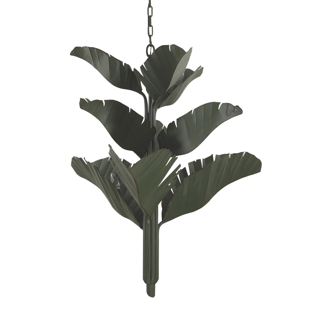 Banana Leaf 901C09 9-Light Chandelier - Banana Leaf