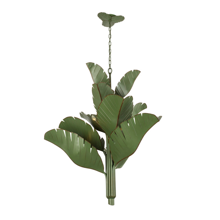 Banana Leaf 901C12 12-Light Chandelier - Banana Leaf