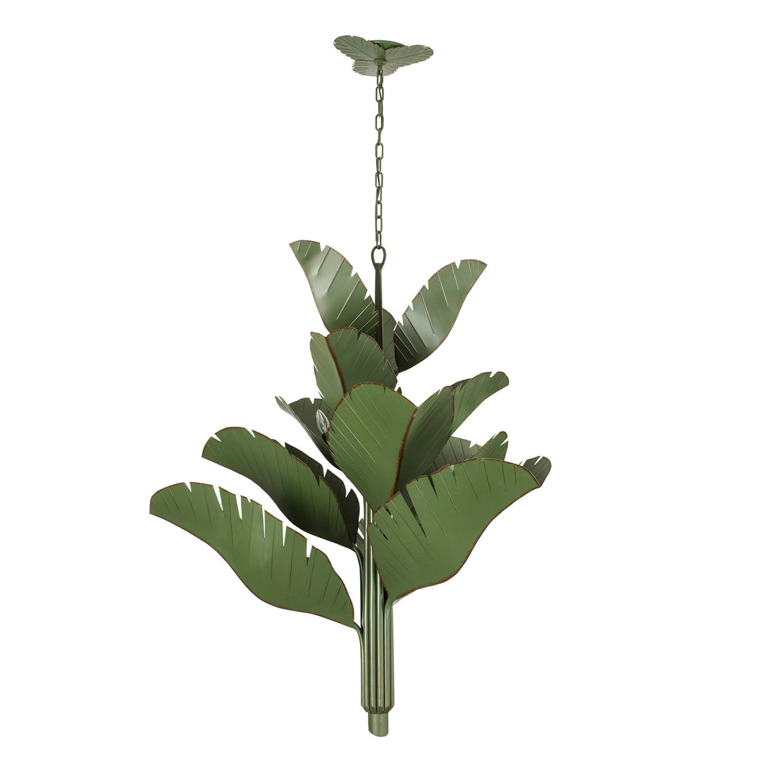 Banana Leaf 901C12 12-Light Chandelier - Banana Leaf