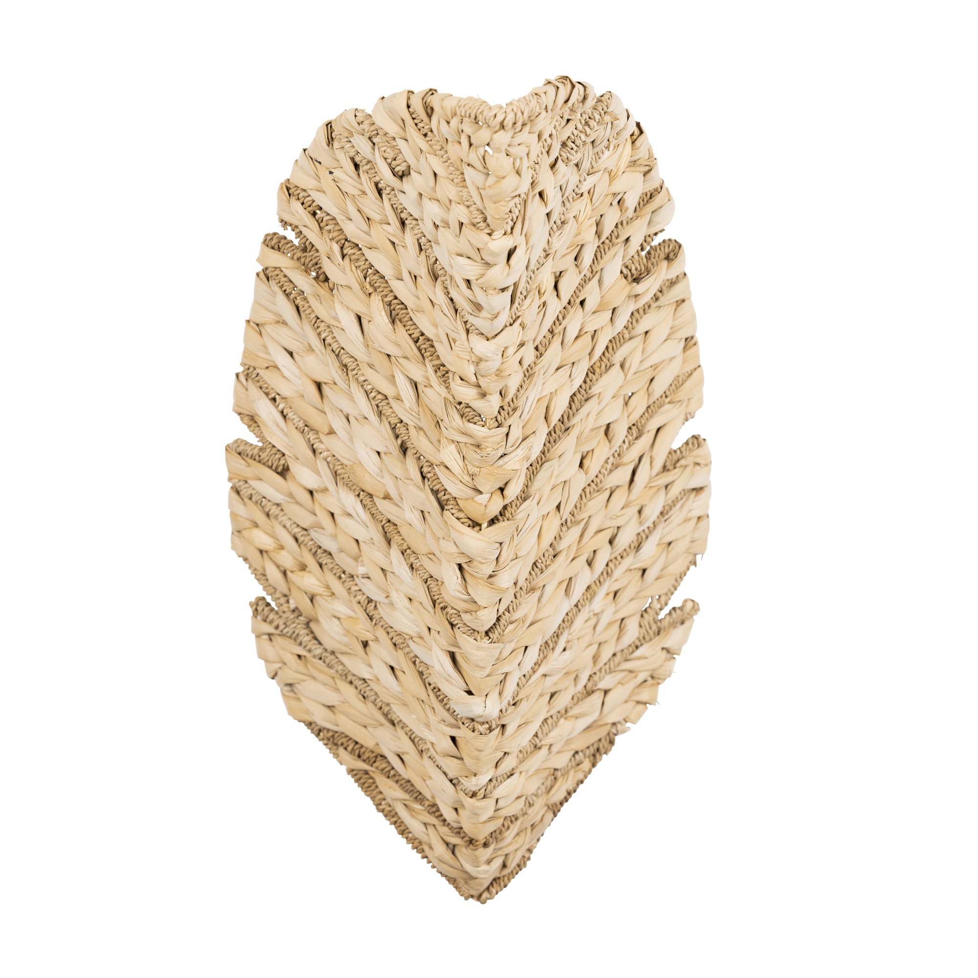Banana Leaf 2 Light Sconce - French Gold/Natural Seagrass