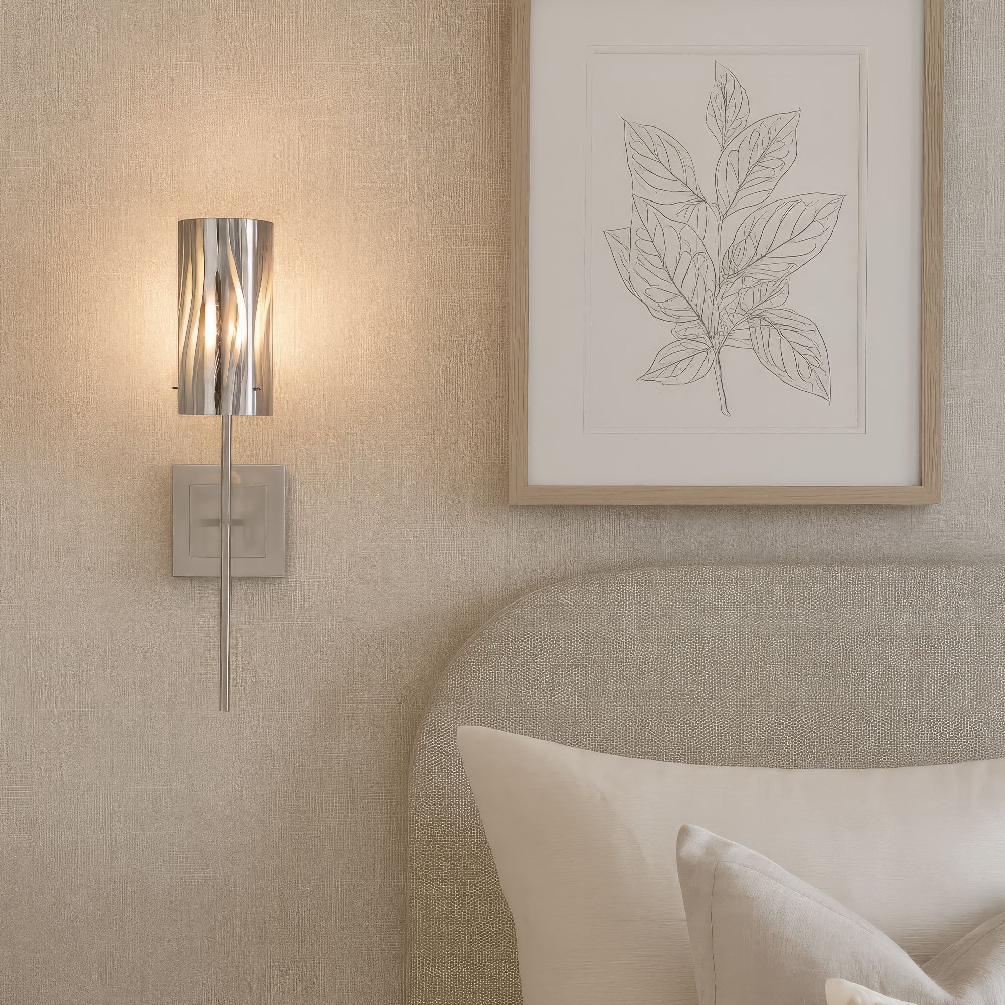 Chroman Empire 1 Light Sconce - Chrome