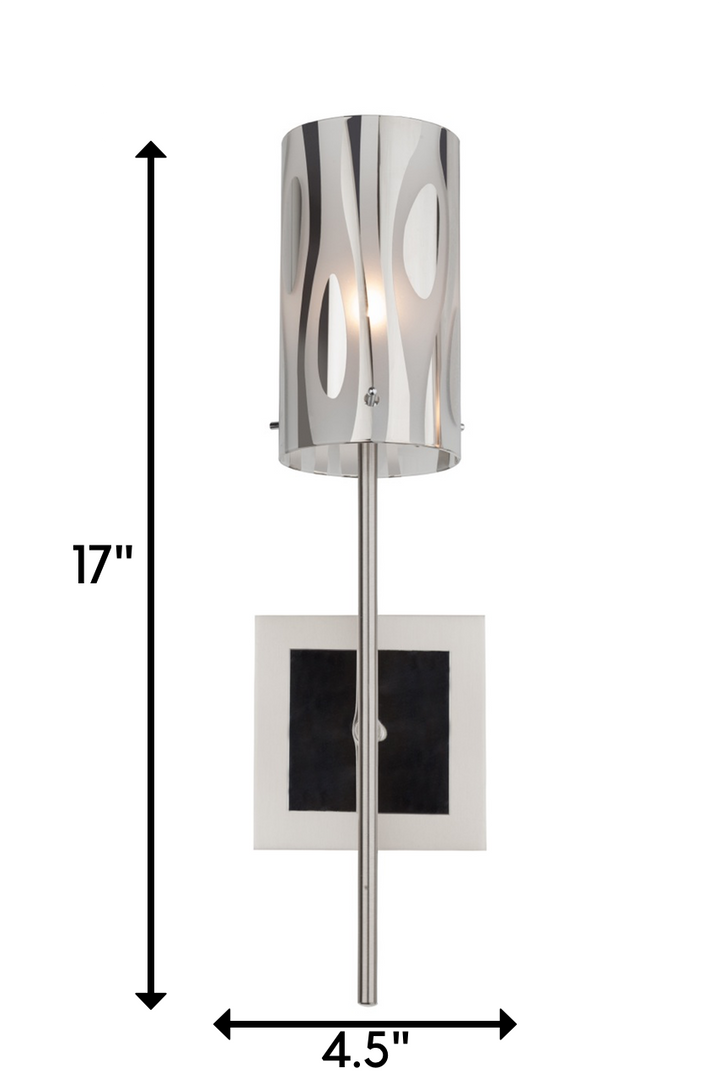 Chroman Empire AC1071 1-Light Wall Sconce - Chrome