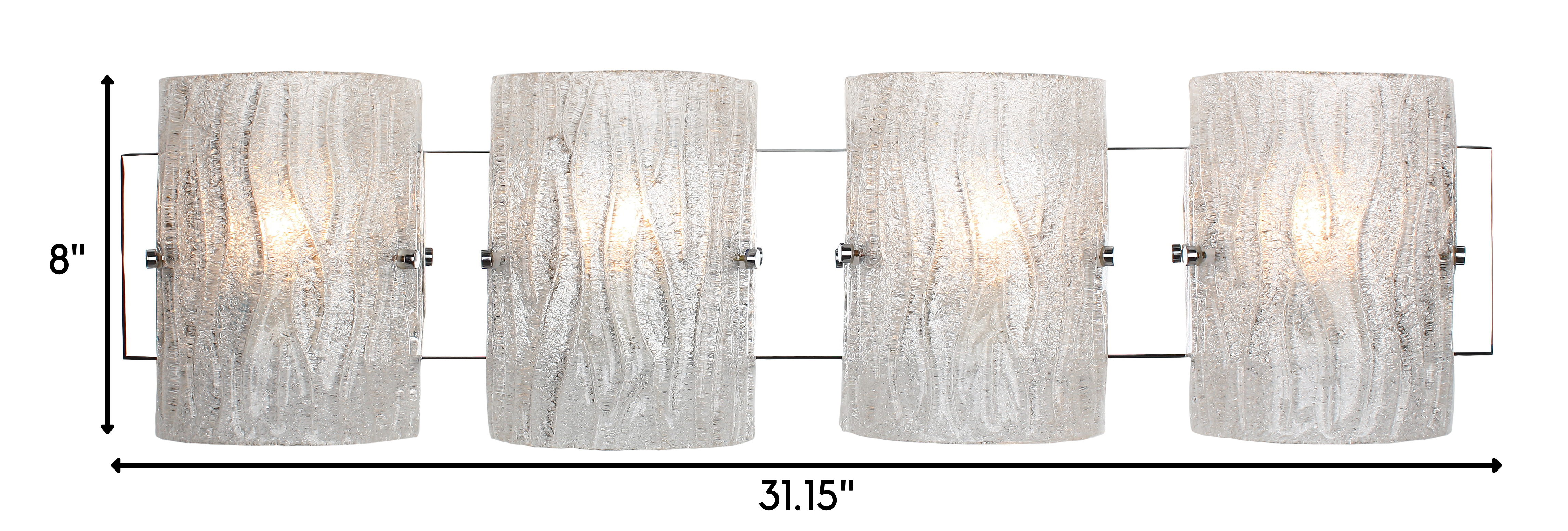 Brilliance AC1104 4-Light Vanity Light - Chrome