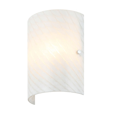 Swirled 2 Light Sconce - Chrome