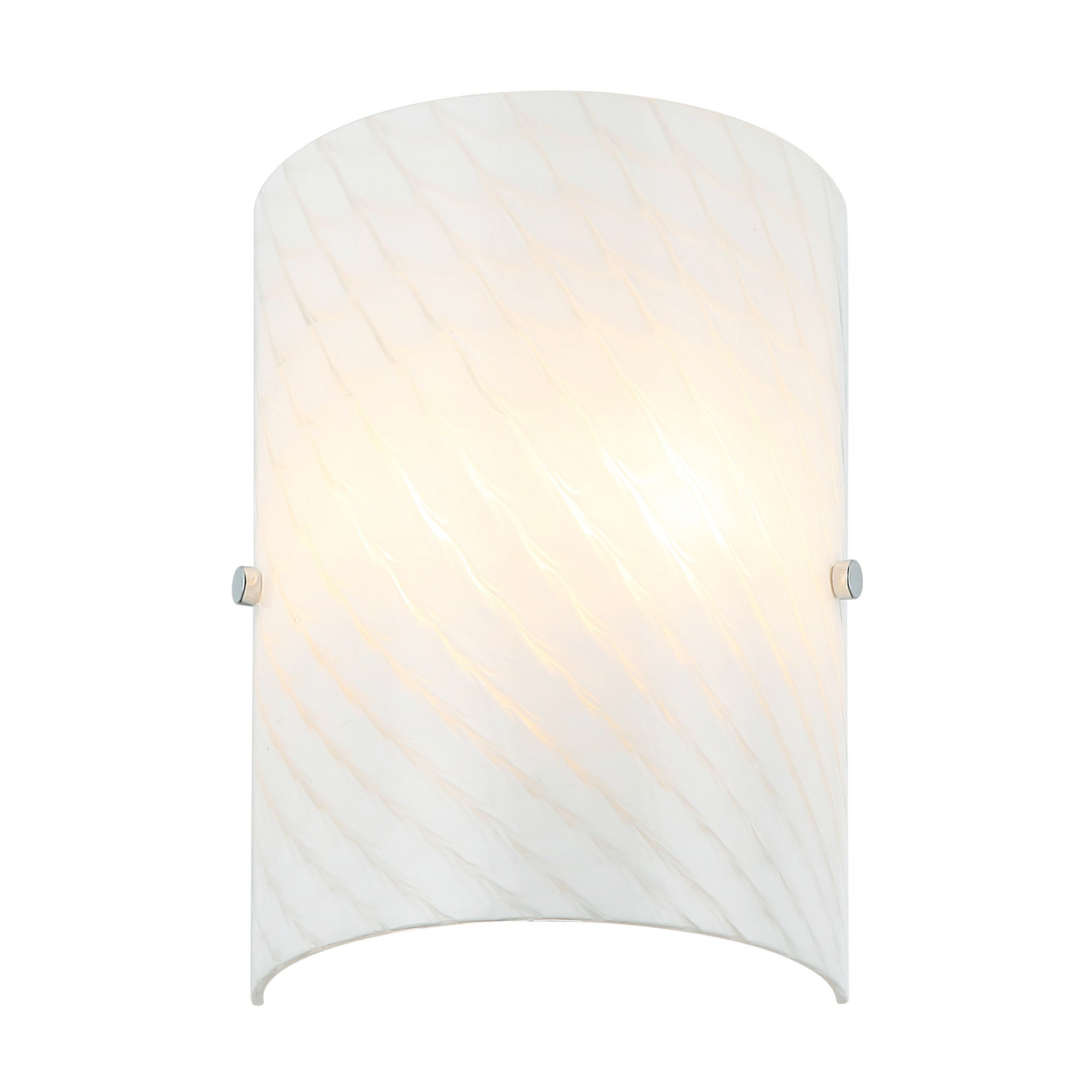 Swirled 2 Light Sconce - Chrome