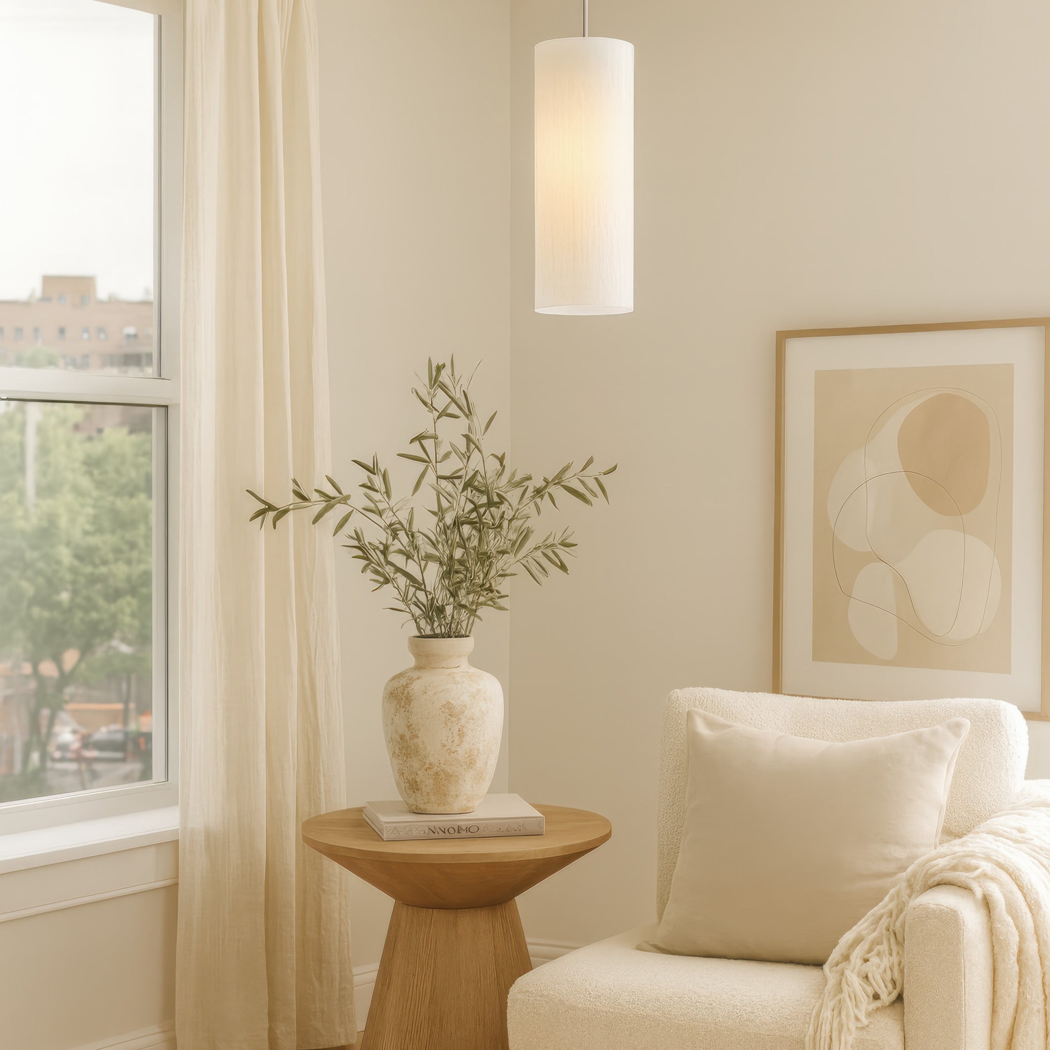 Swirled 1 Light Mini Pendant - Chrome
