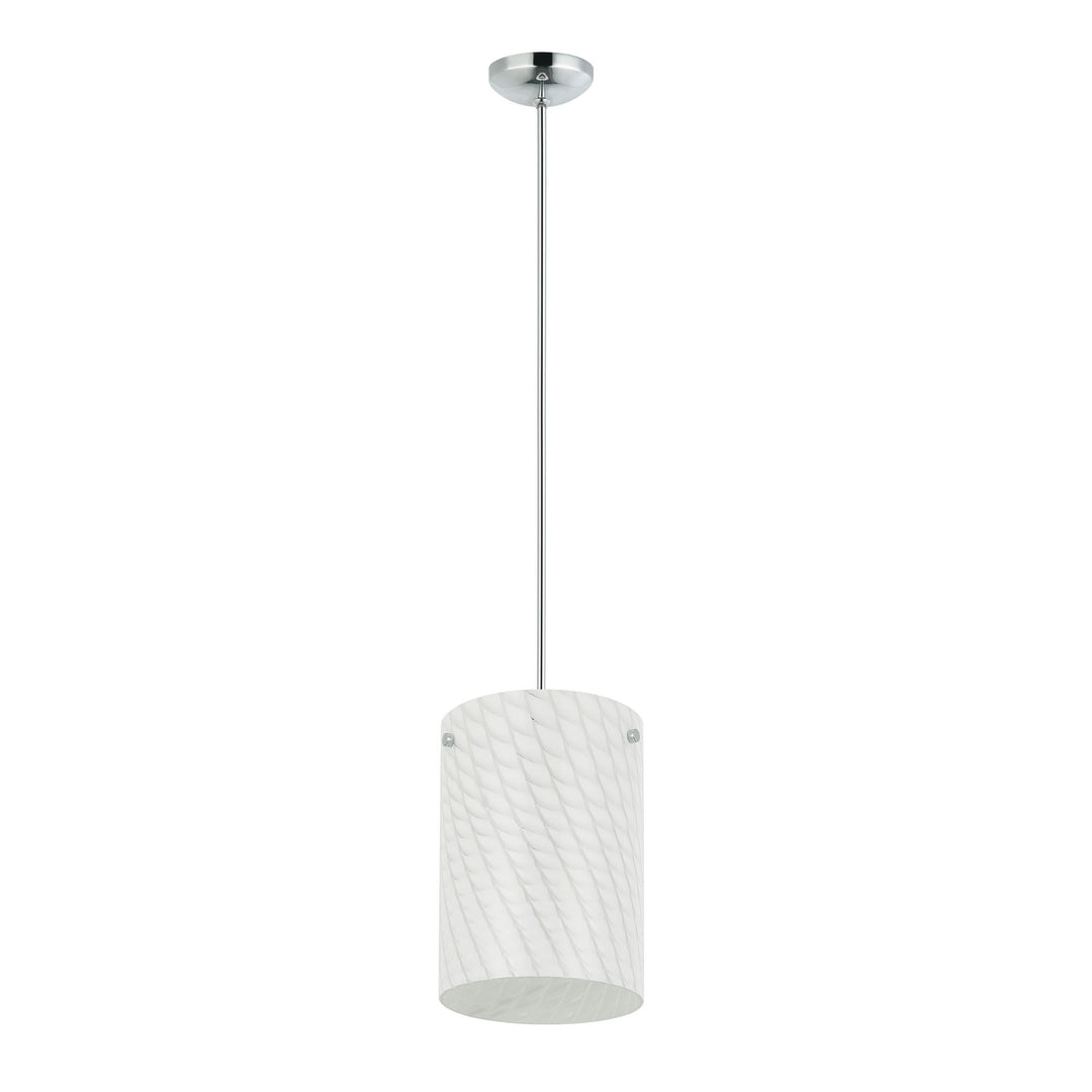 Swirled AC1692 1-Lt Pendant Light - Chrome