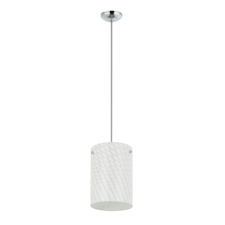 Swirled AC1692 1-Lt Pendant Light - Chrome