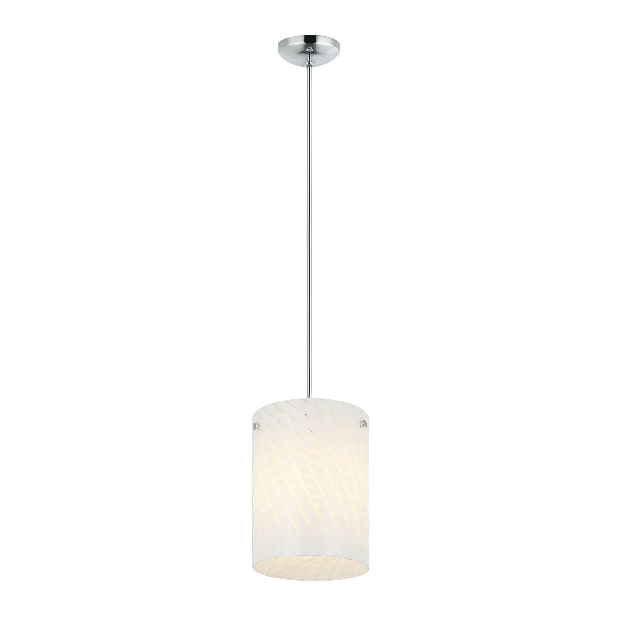 Swirled AC1692 1-Lt Pendant Light - Chrome