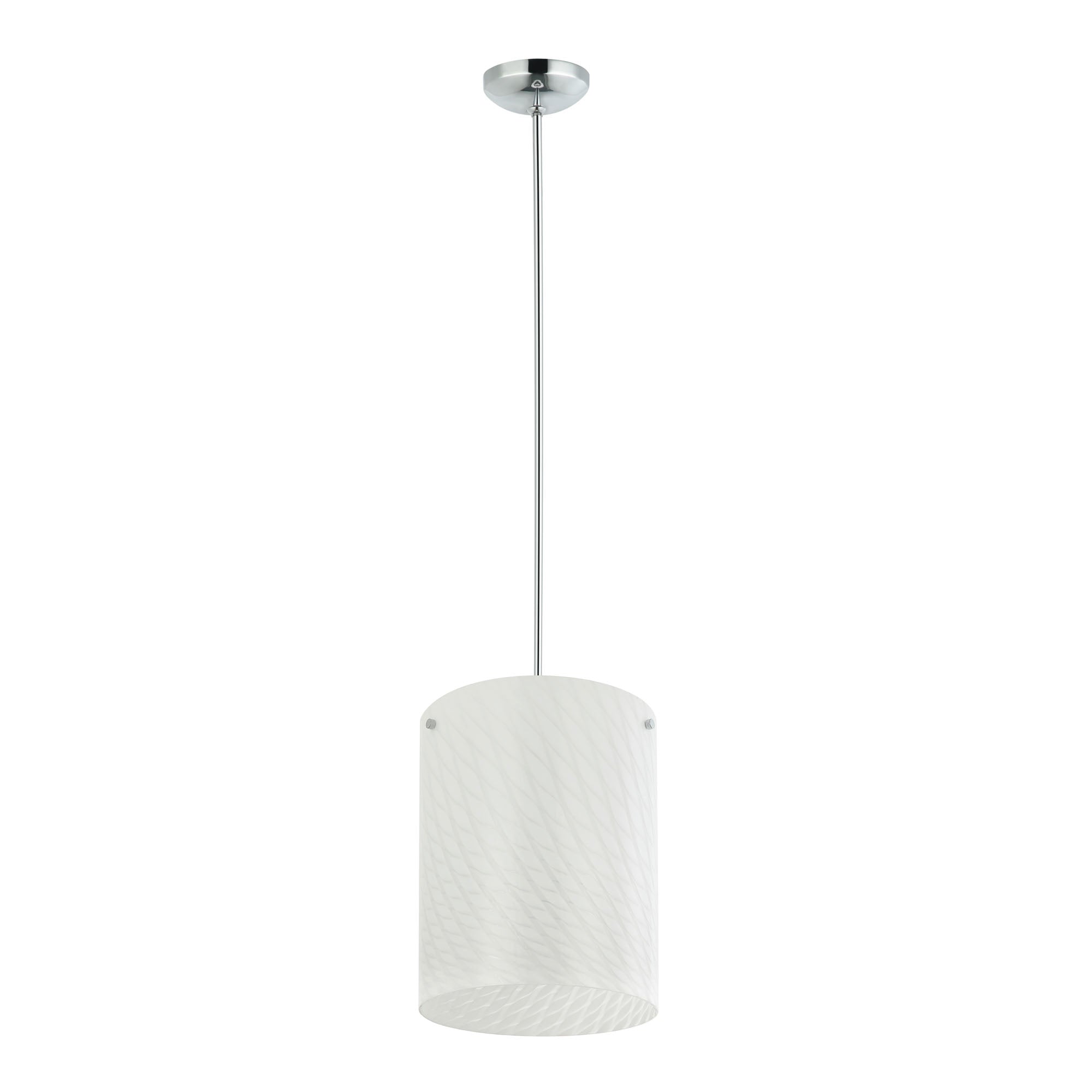 Swirled 3-Light Pendant - Chrome