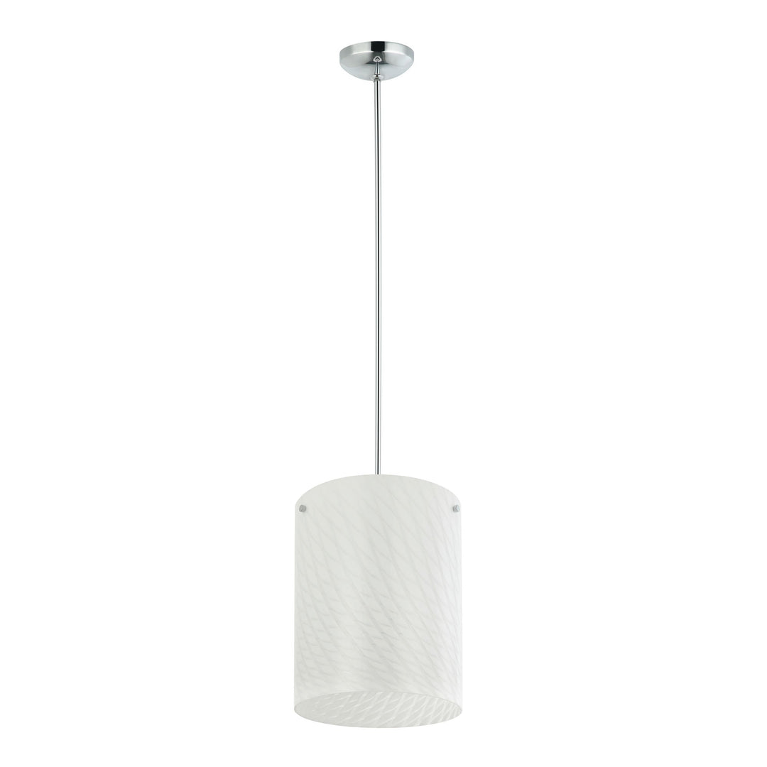 Swirled AC1693 3-Lt Pendant Light - Chrome