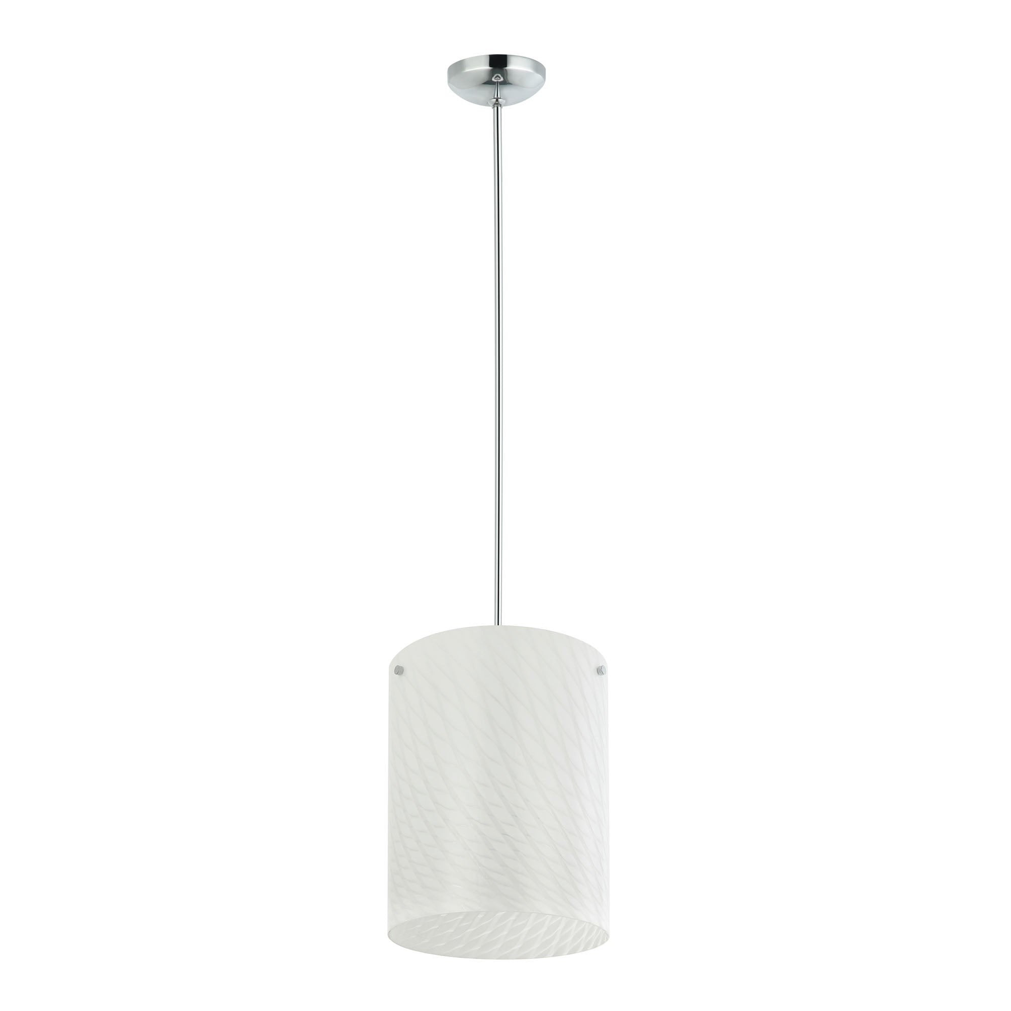 Swirled 3-Light Pendant - Chrome