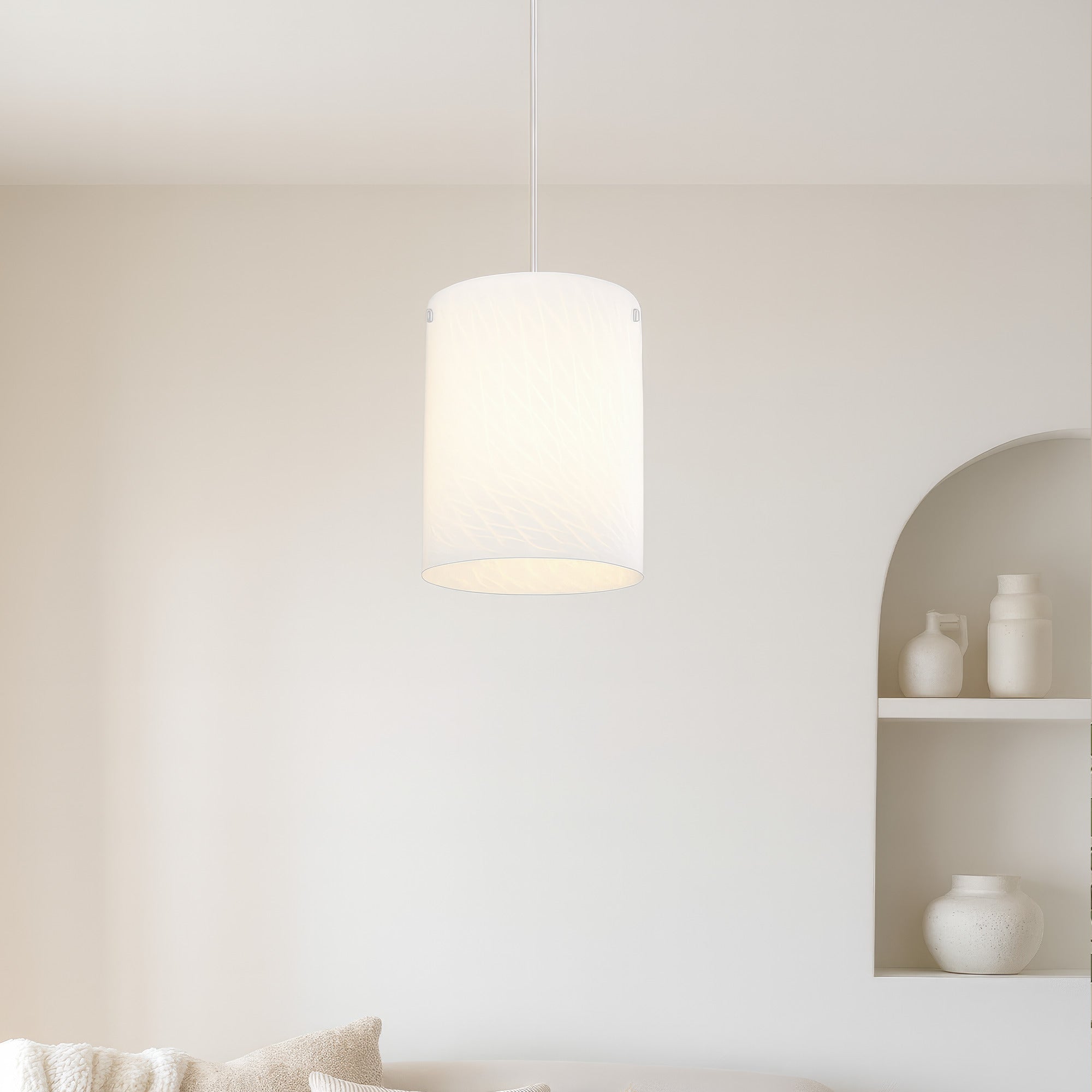 Swirled 3-Light Pendant - Chrome