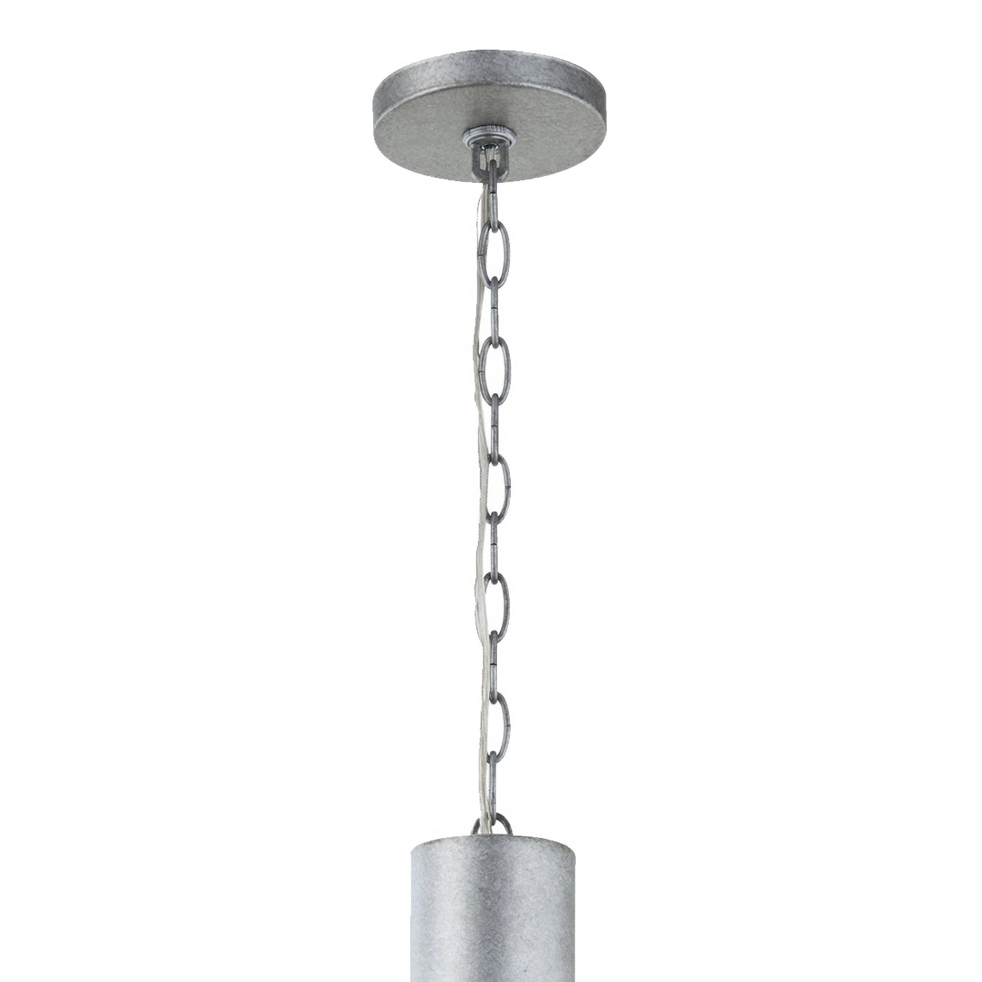 Birchton Weathered Galvanized Large Farmhouse Pendant