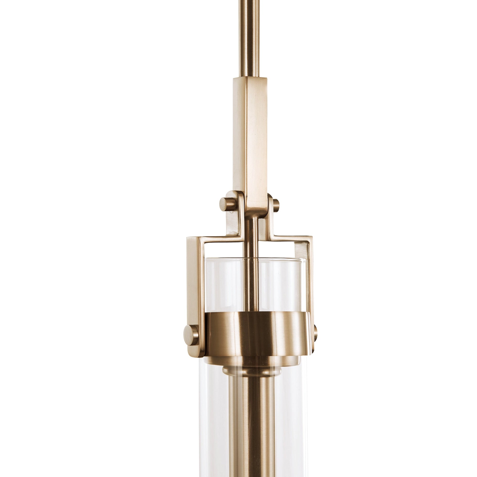 Foxwich Modern Industrial Brushed Brass Pendant