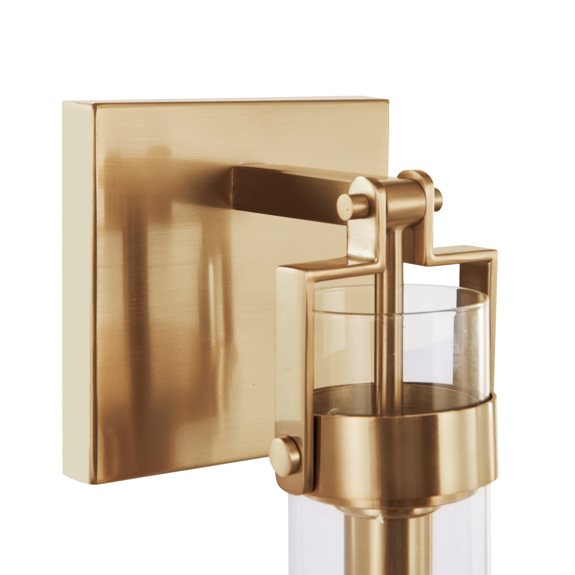 Foxwich Modern Industrial Brushed Brass Wall Light
