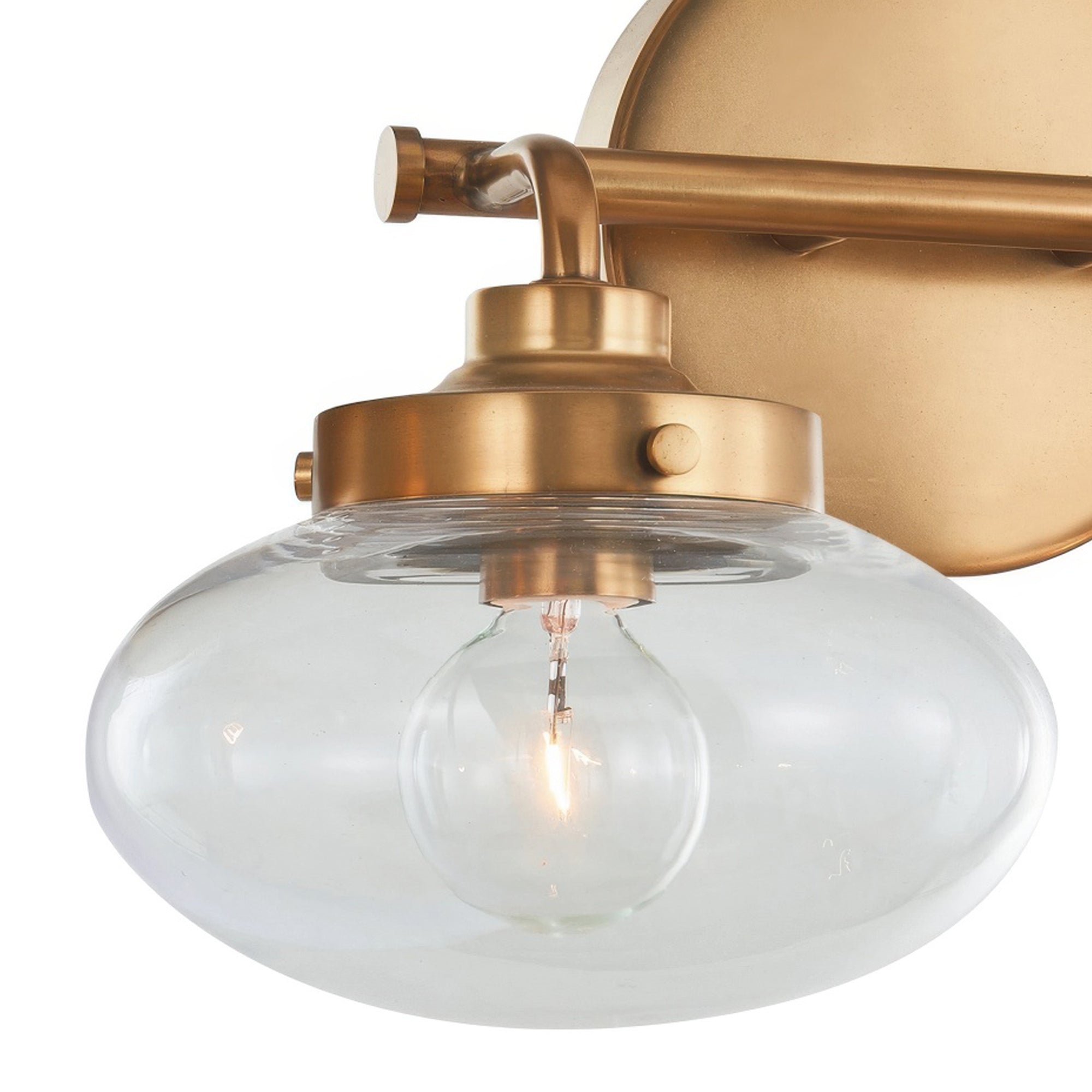 Harrow Architectural Aged Brass Two Light Bath Vanity
