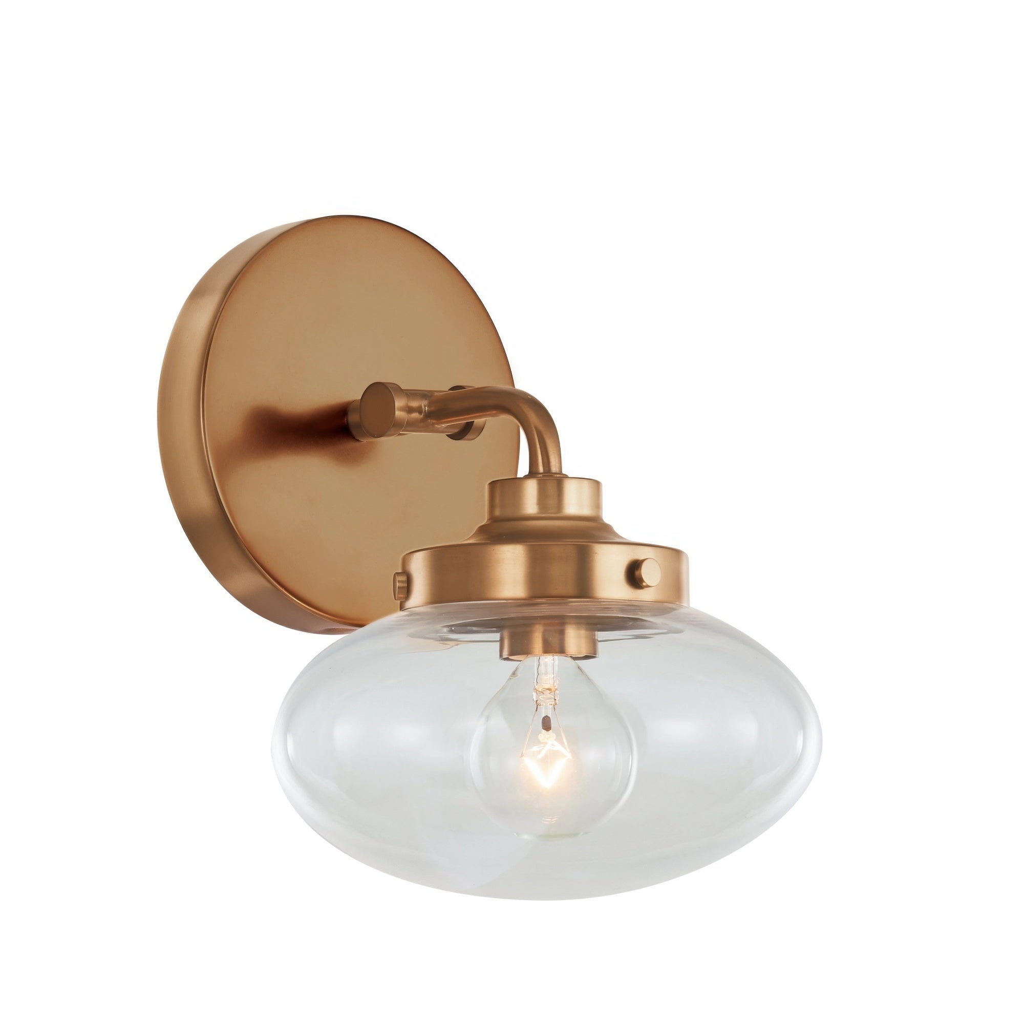 Harrow Architectural Aged Brass Wall Sconce