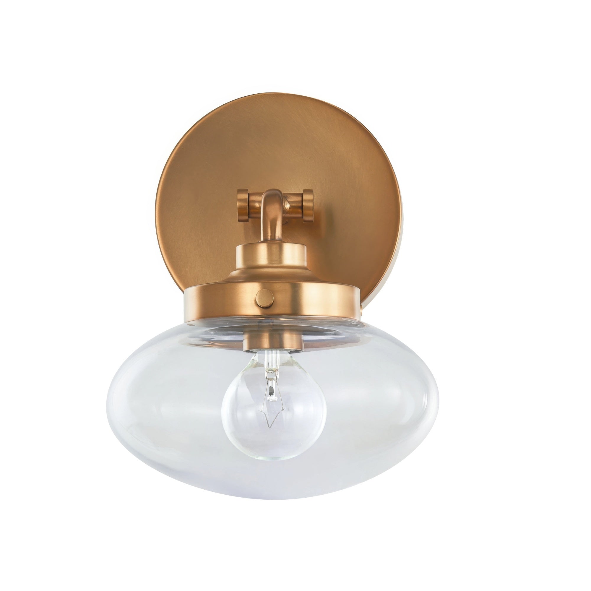 Harrow Architectural Aged Brass Wall Sconce
