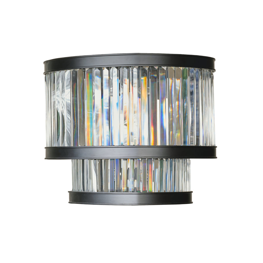 Double Take 546W02BLK 2-Lt 2-Tier Sconce - Heritage Black