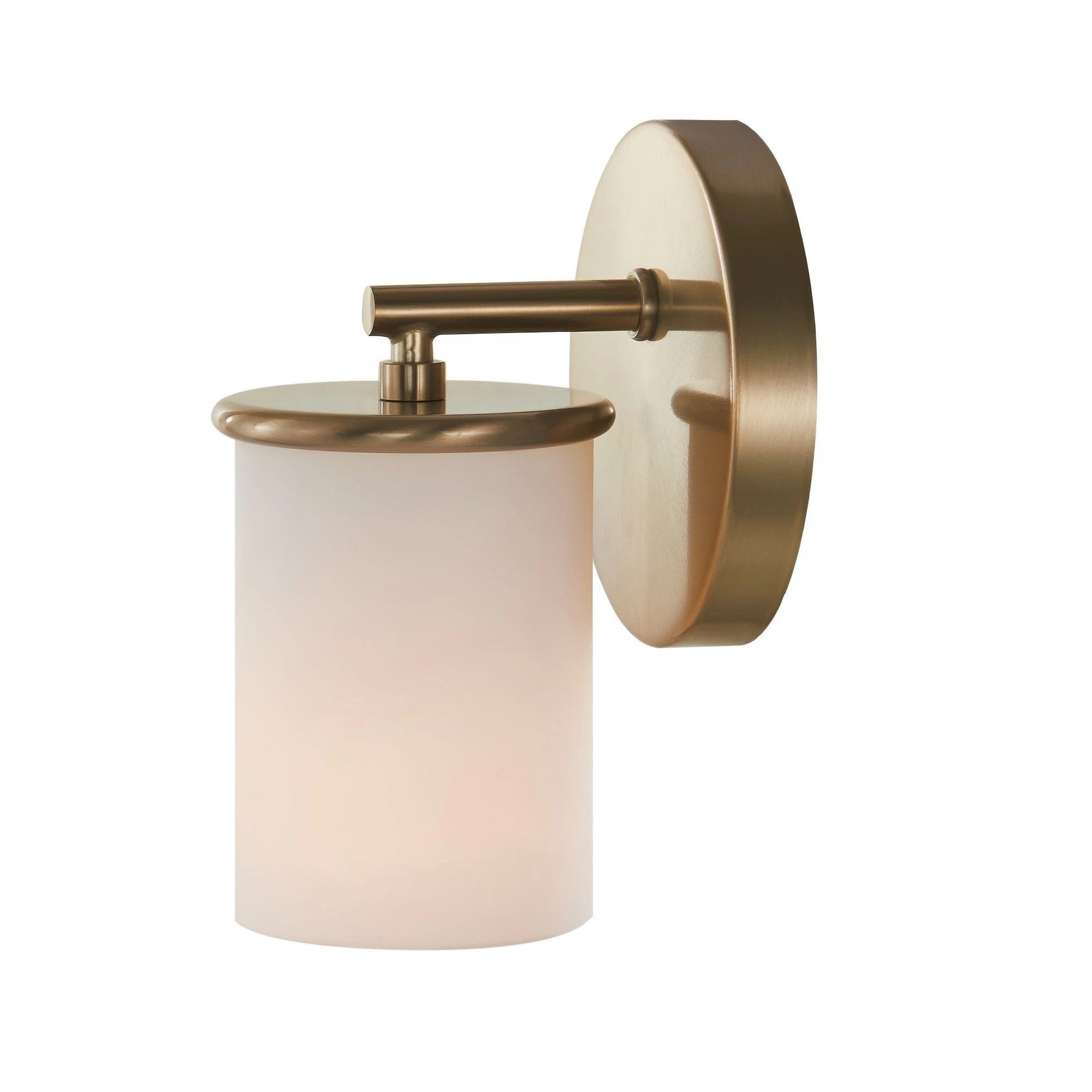 Merano On Trend Brushed Brass Single Wall Sconce Bath Vanity