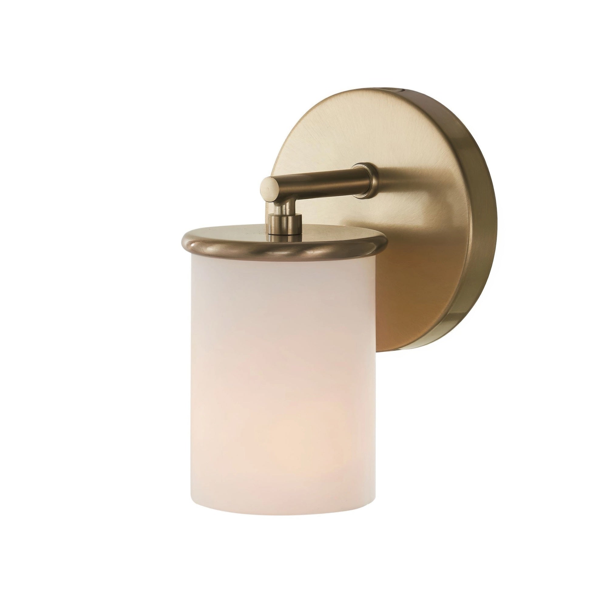 Merano On Trend Brushed Brass Single Wall Sconce Bath Vanity