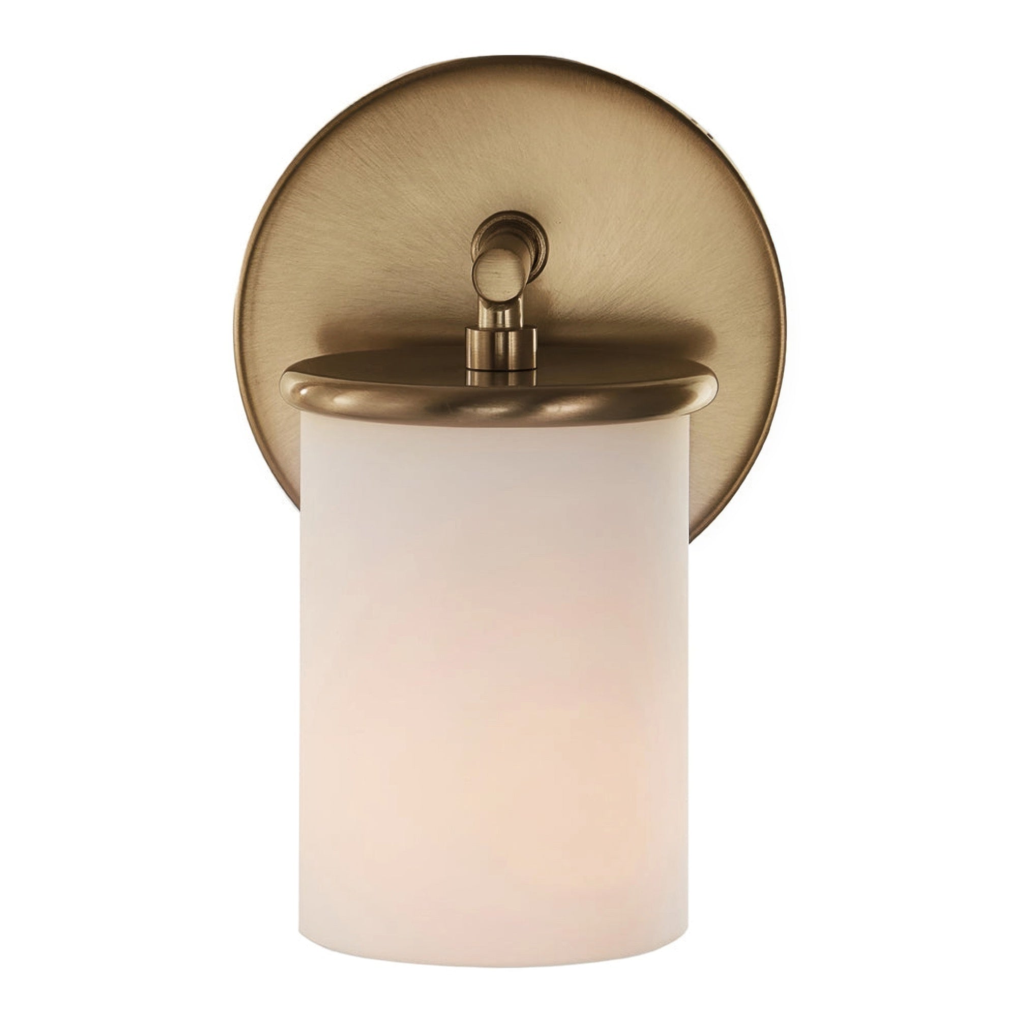 Merano On Trend Brushed Brass Single Wall Sconce Bath Vanity