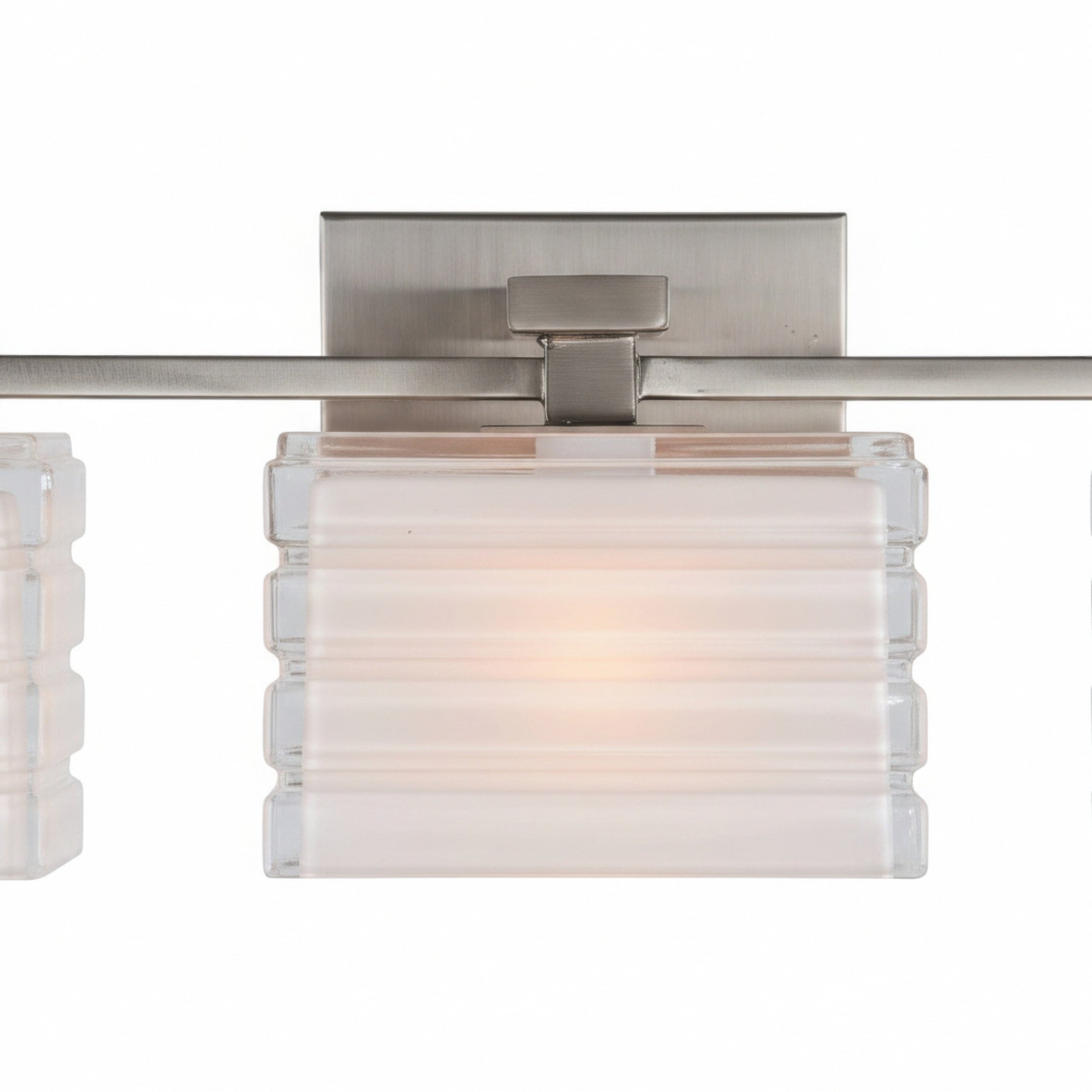 Sardinia On Trend Brushed Nickel Three Light Bath Vanity