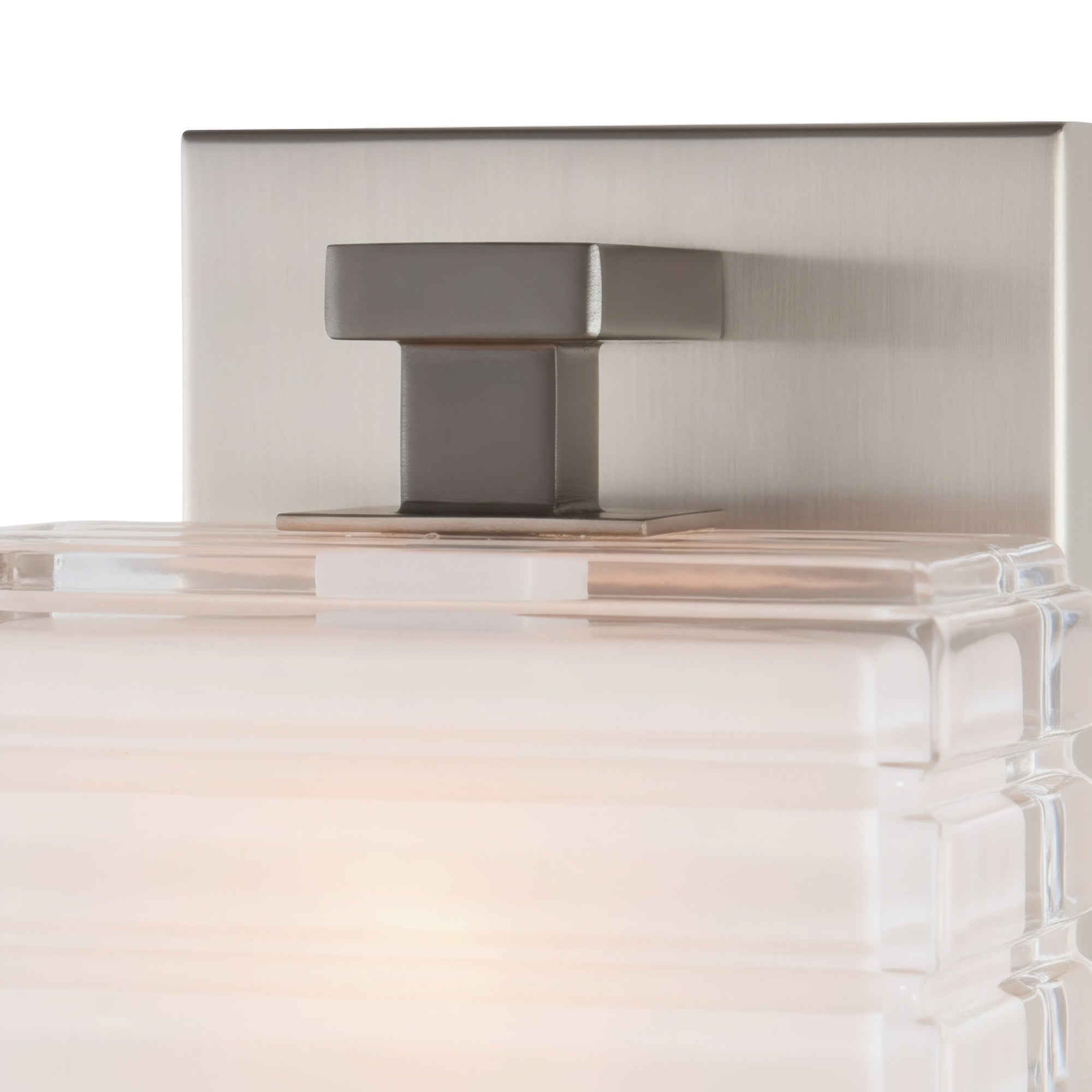 Sardinia On Trend Brushed Nickel Wall Light Single Bath Vanity