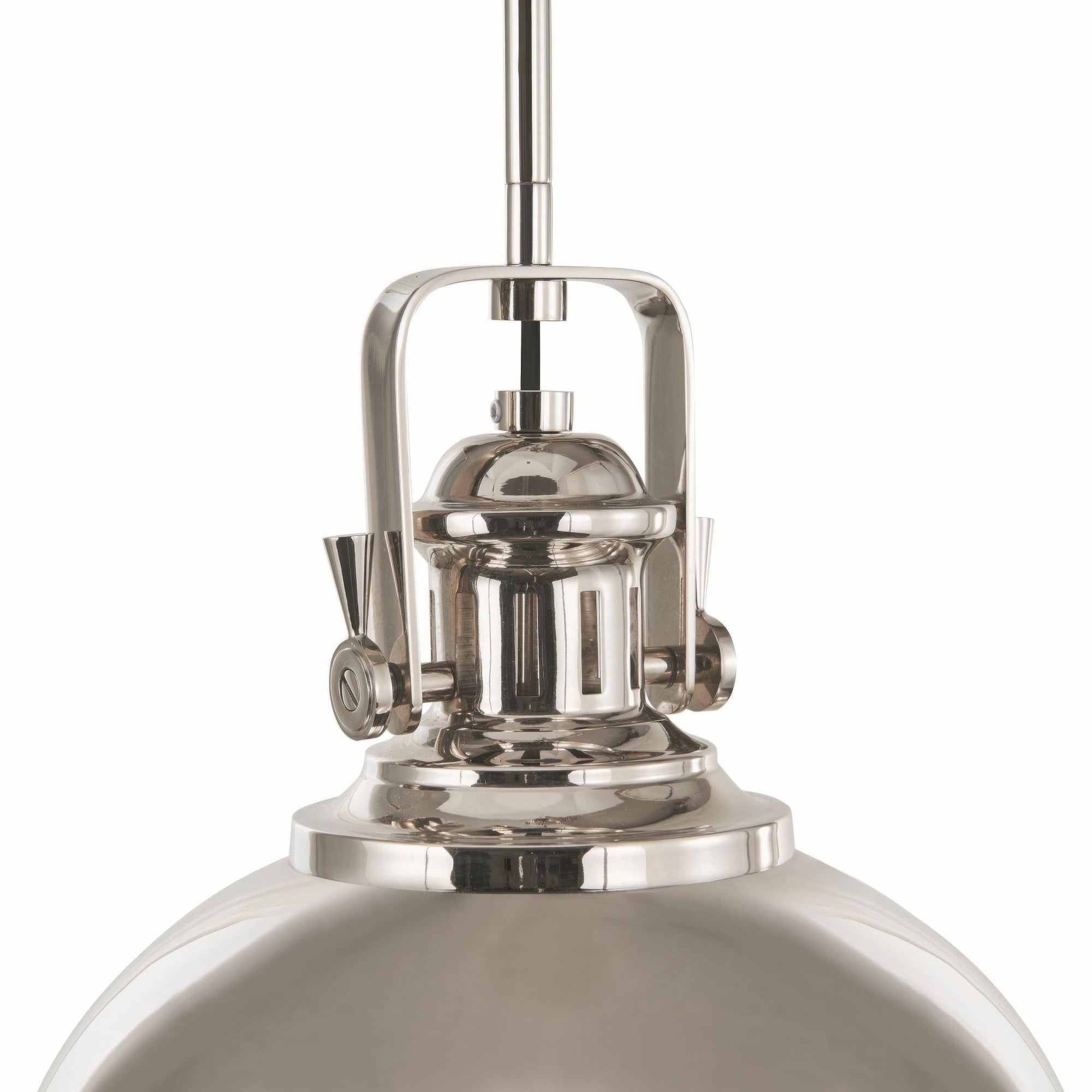 Stirling Architectural Polished Nickel Pendant