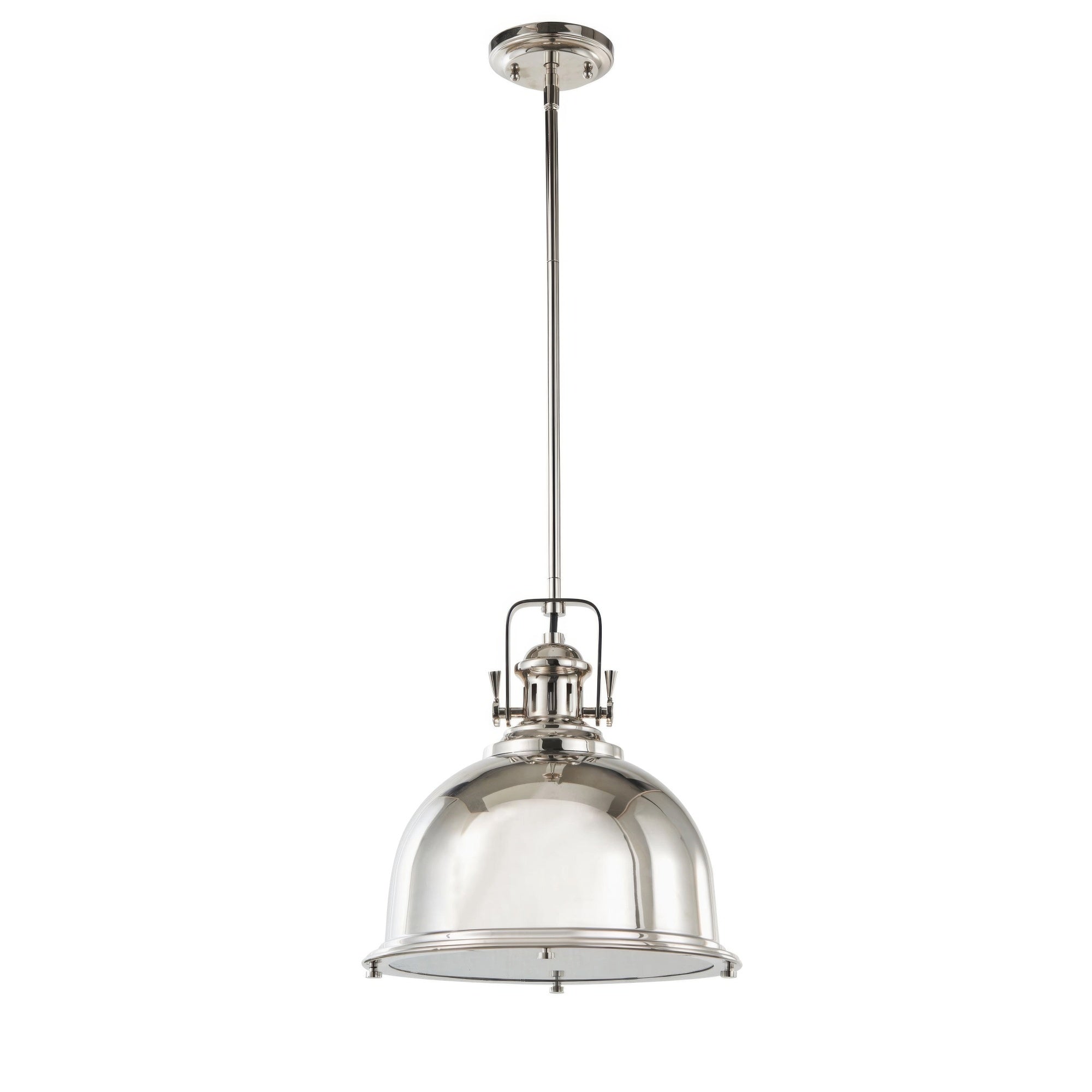 Stirling Architectural Polished Nickel Pendant