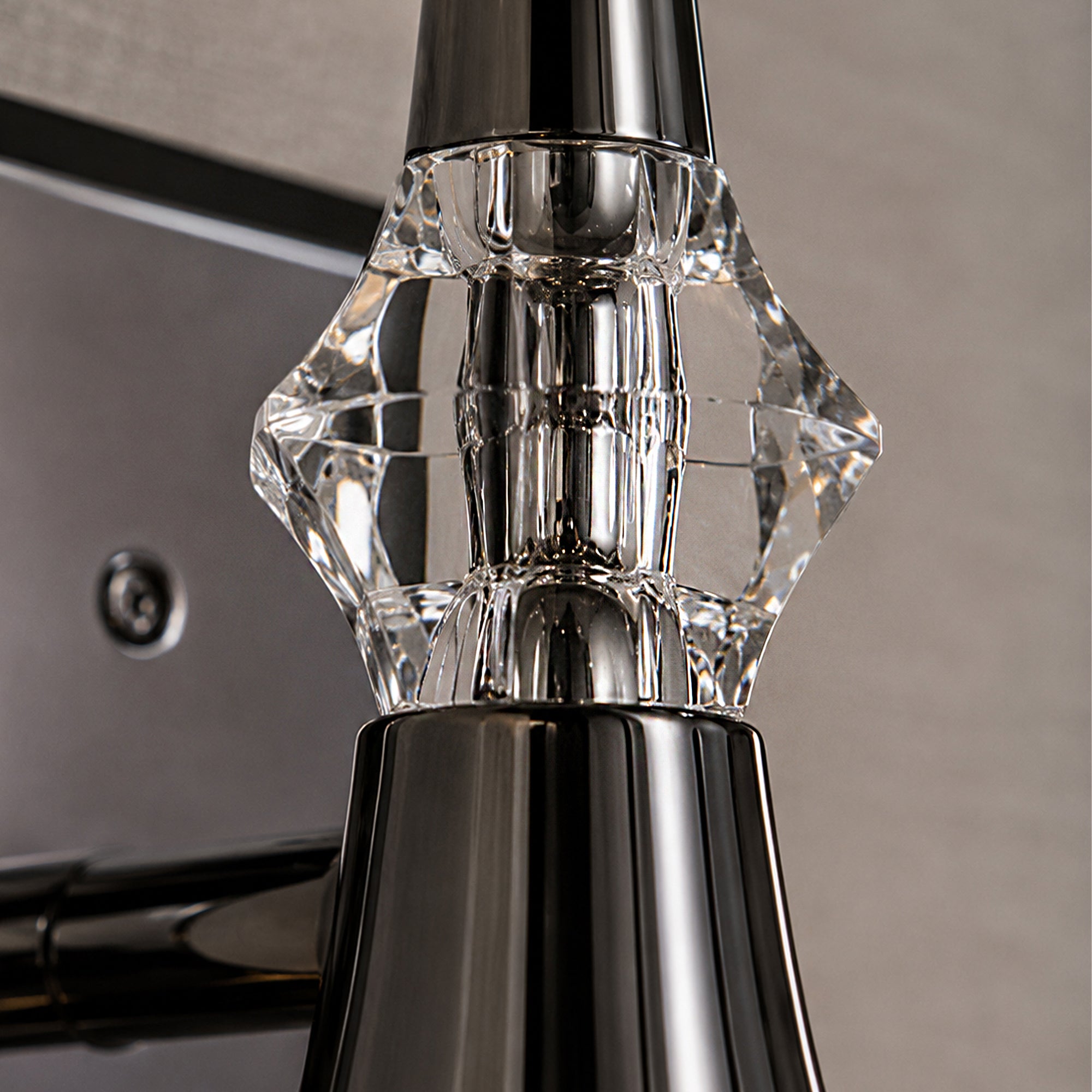 Tromba Tailored Black Chrome Three Light Bath Vanity
