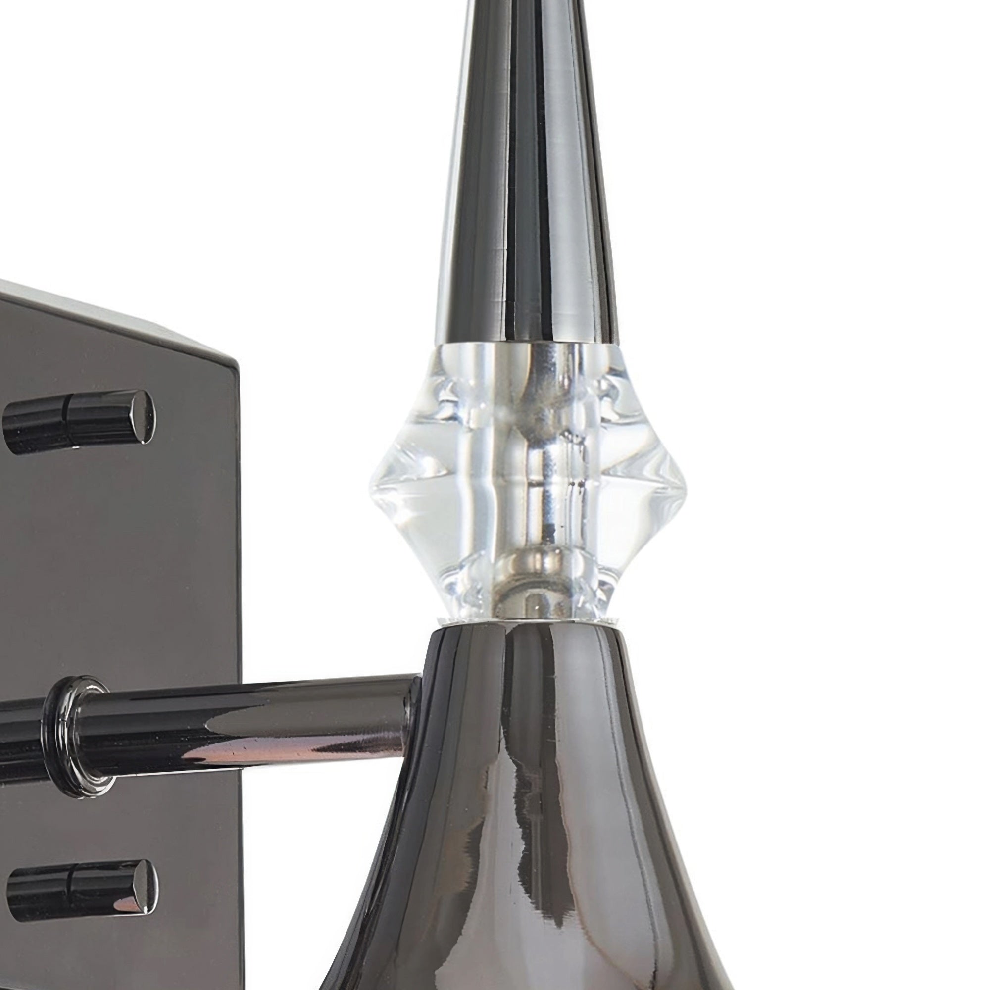 Tromba Tailored Black Chrome Wall Sconce