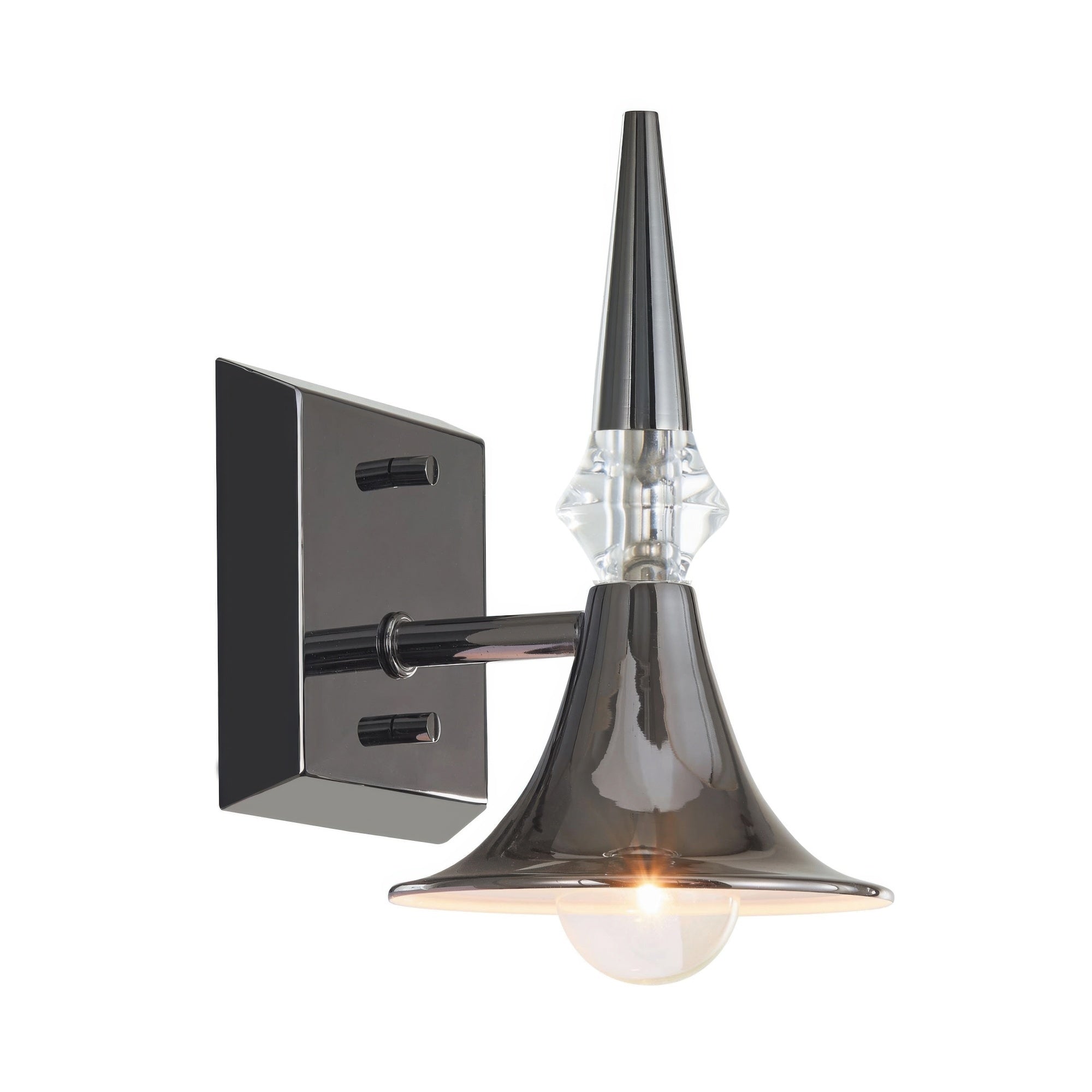 Tromba Tailored Black Chrome Wall Sconce