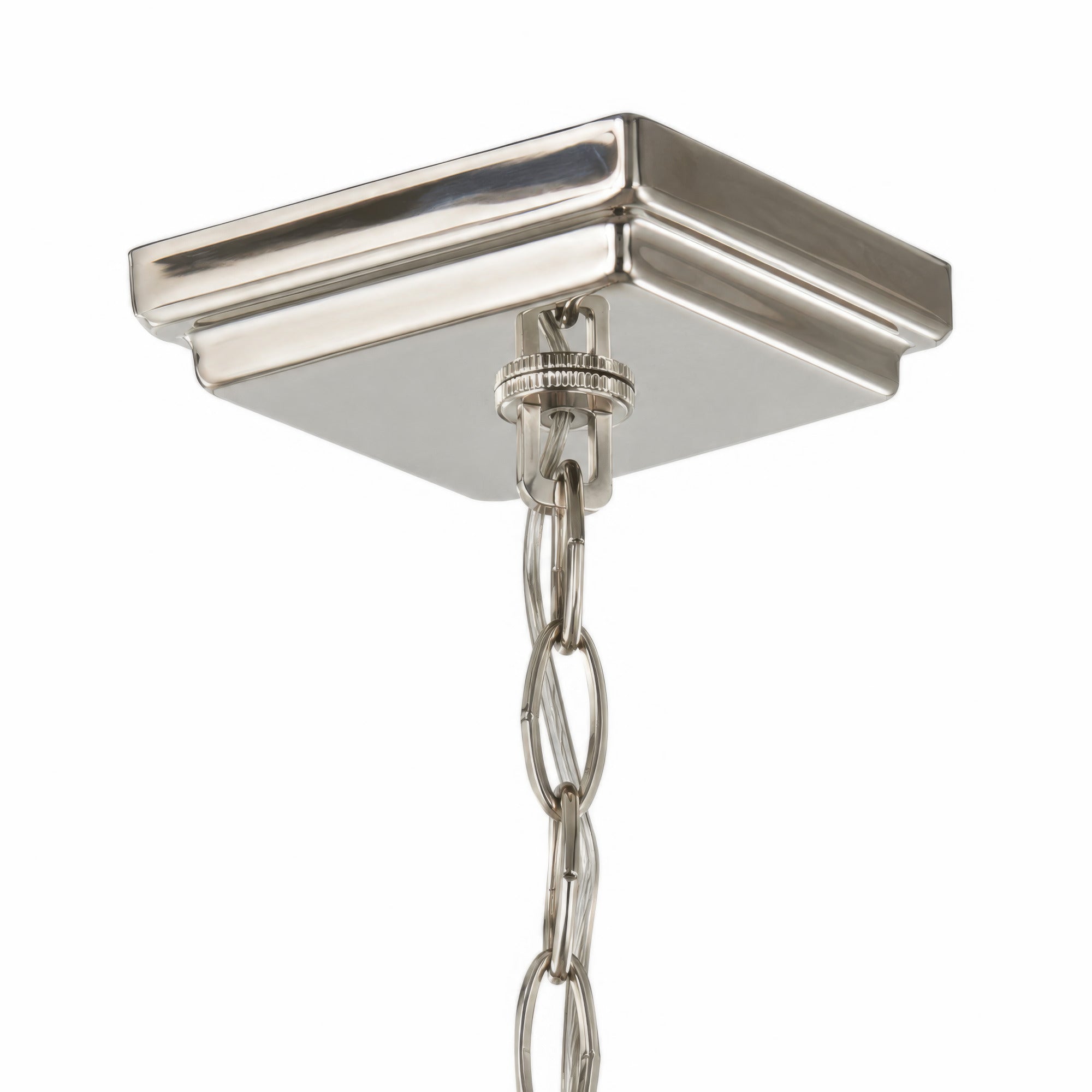 York Architectural Foyer Polished Nickel Pendant