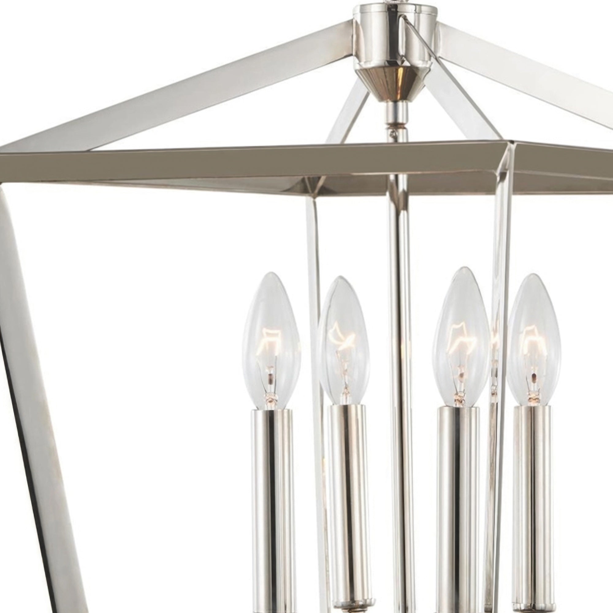 York Architectural Foyer Polished Nickel Pendant