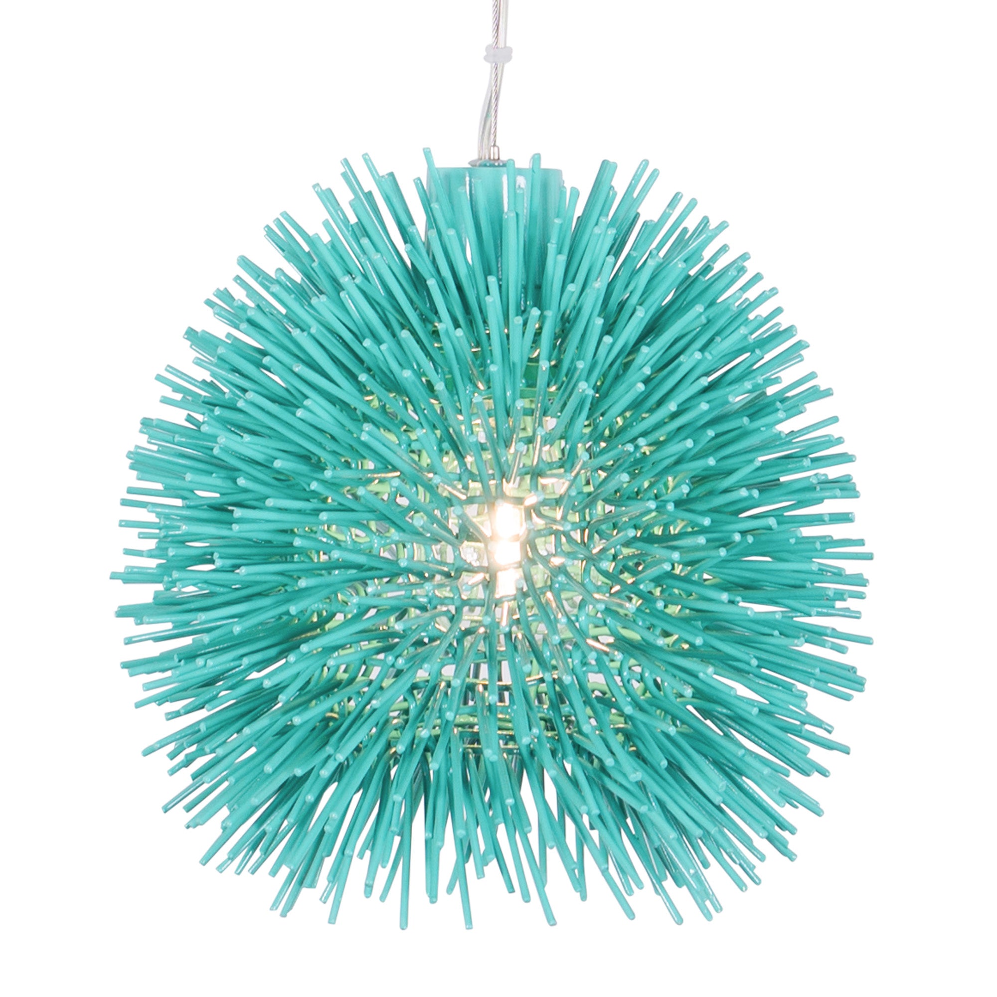 Urchin 1-Light Mini Pendant - Aqua Velvet