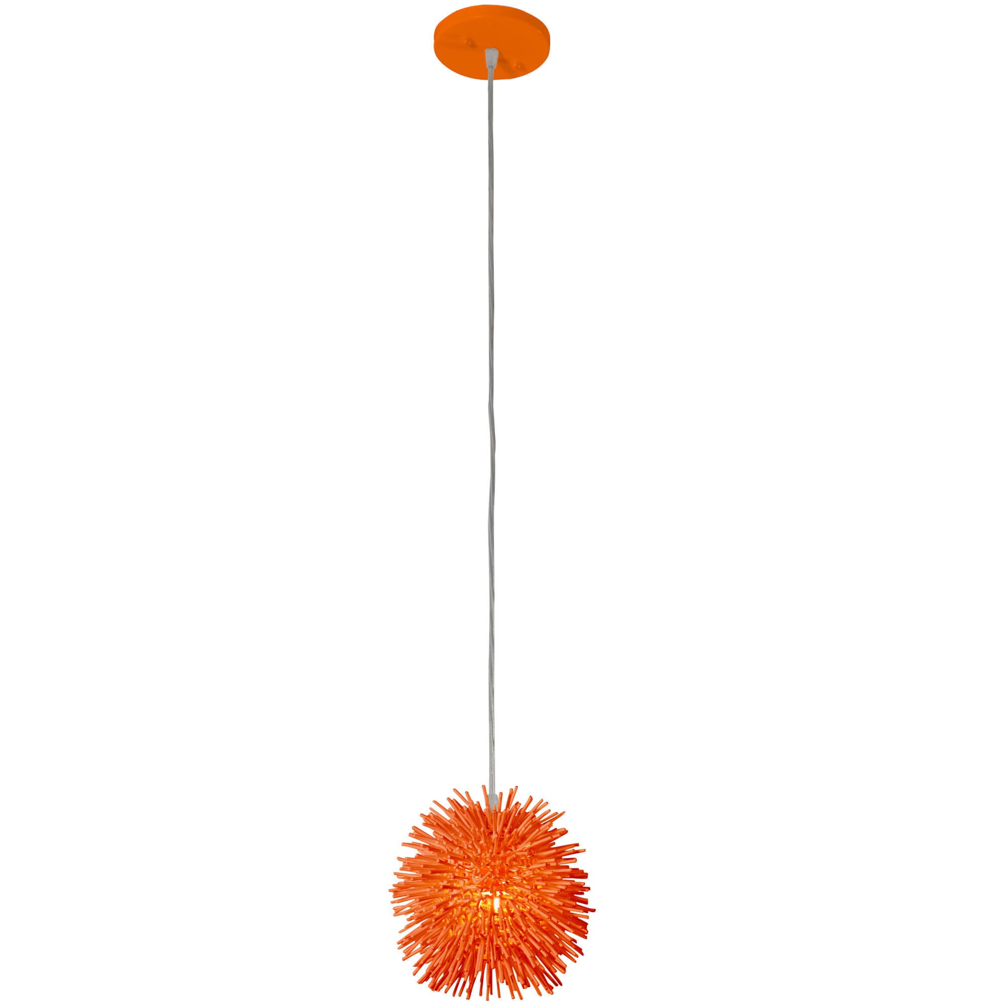 Urchin 1-Light Uber Mini Pendant - Electric Pumpkin