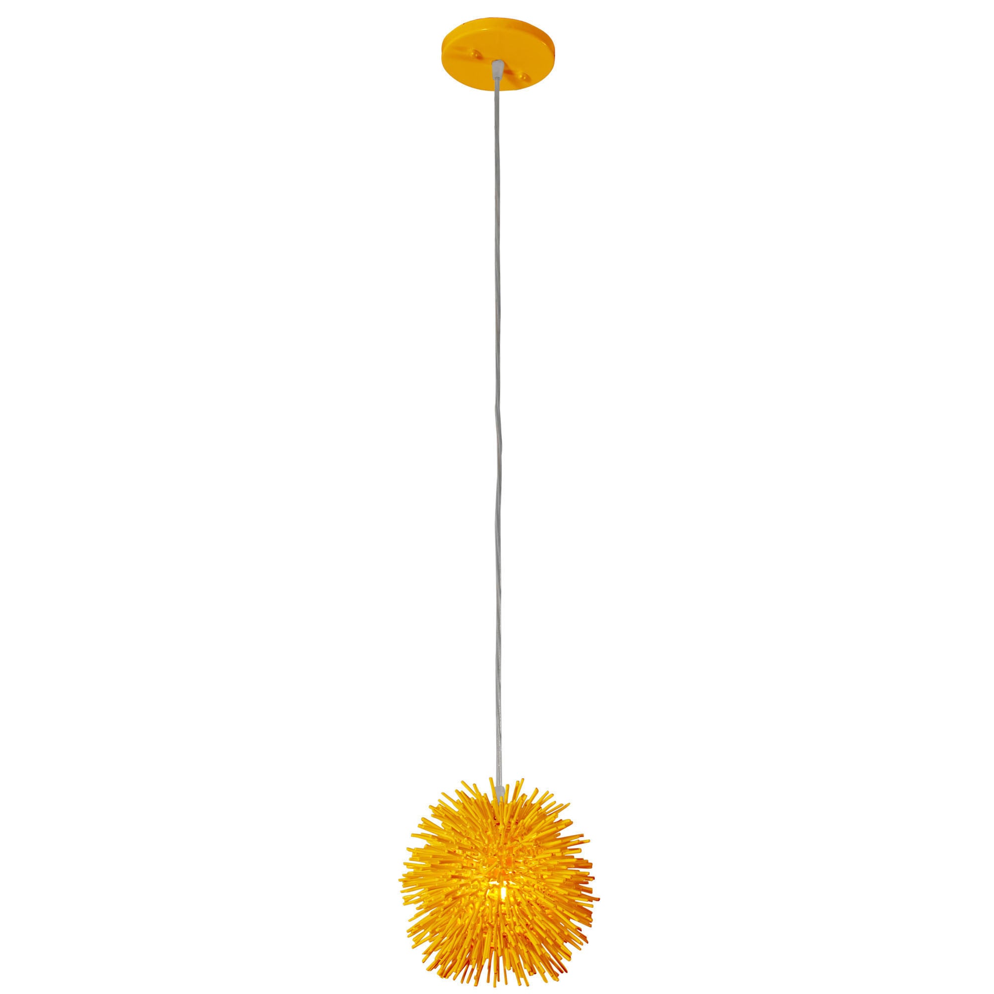 Urchin 1-Light Uber Mini Pendant - Un-Mellow Yellow