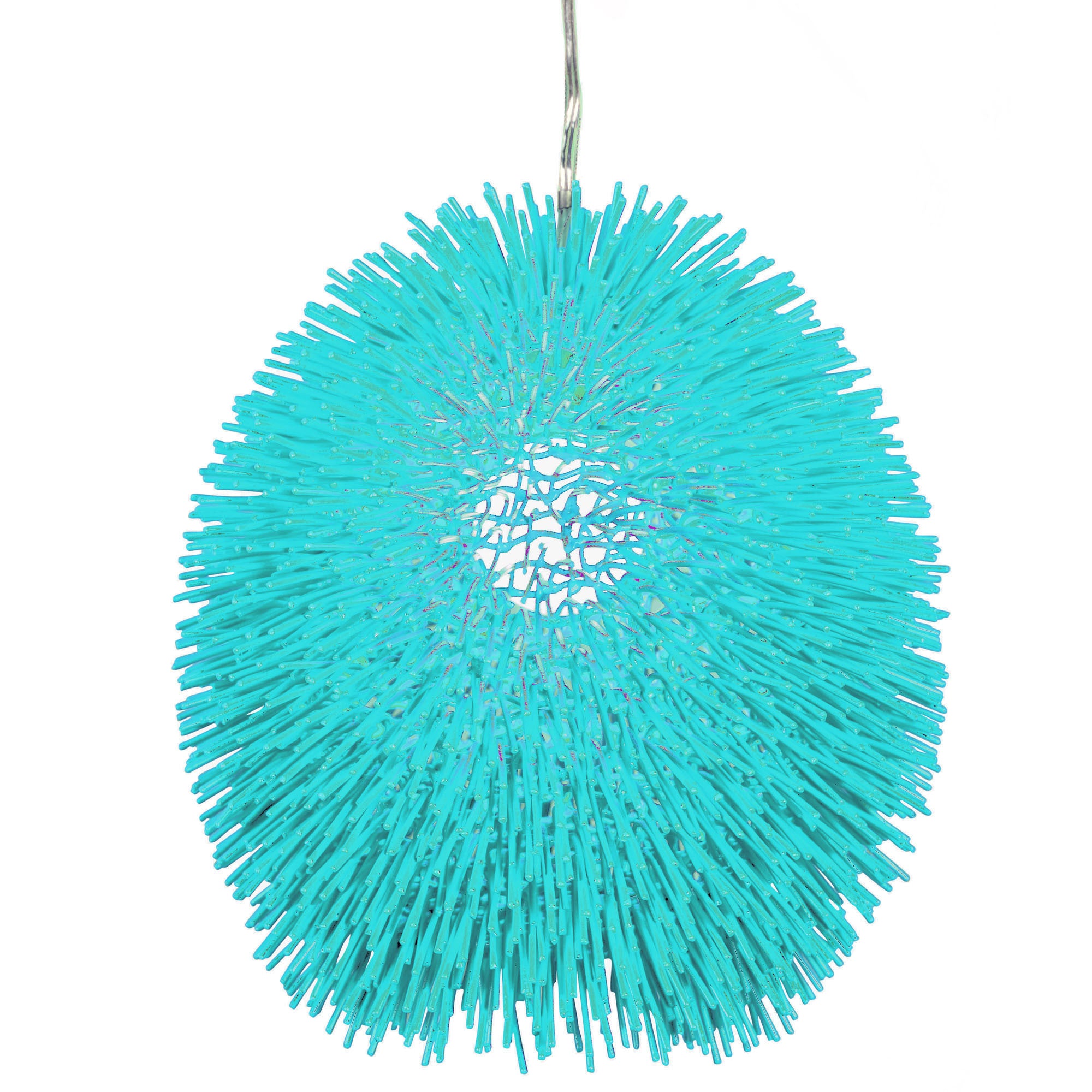 Urchin 1-Light Pendant - Aqua Velvet