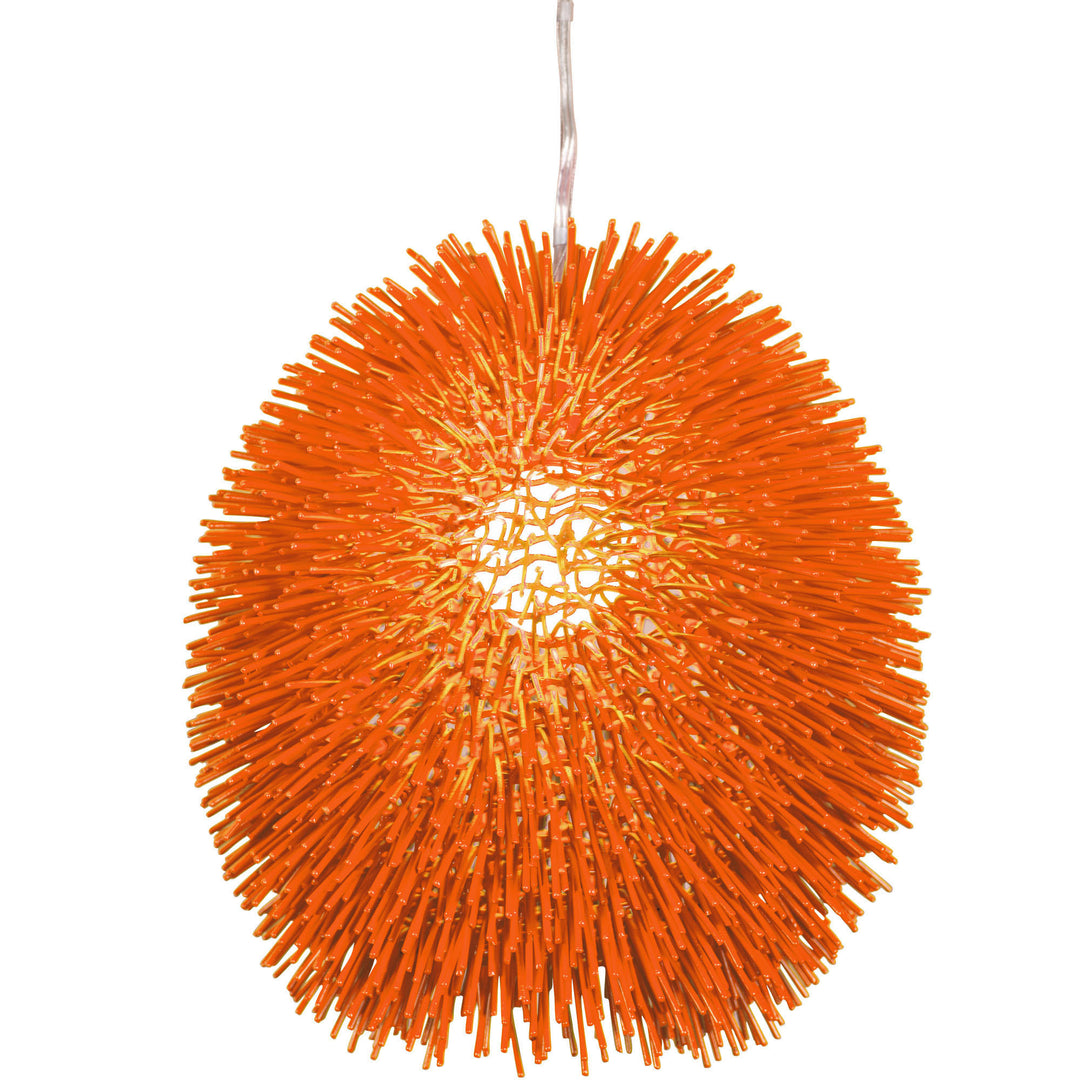 Urchin 169P01OR 1-Light Pendant Light - Electric Pumpkin