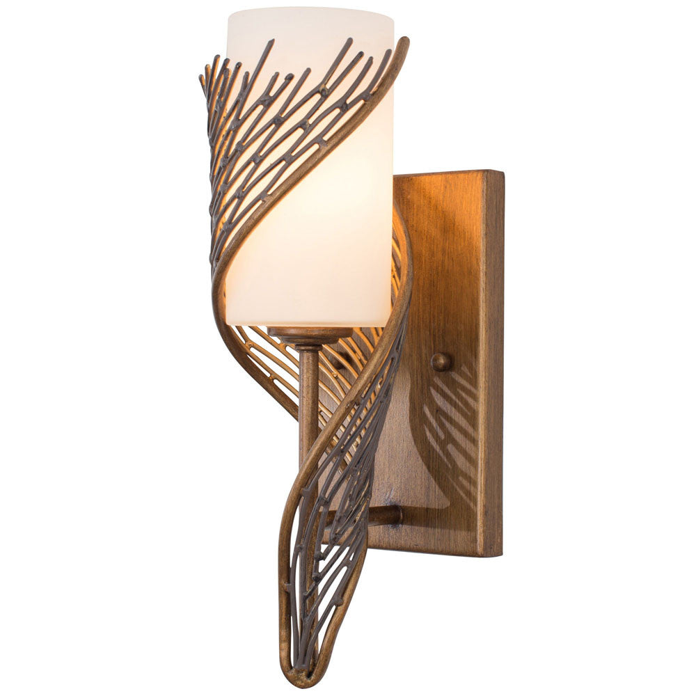 Flow 1-Light Left Sconce - Hammered Ore
