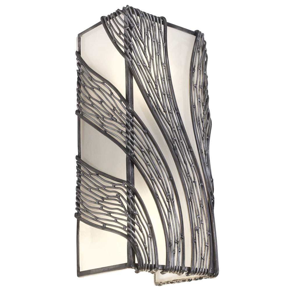 Flow 2-Light Vertical Sconce - Steel