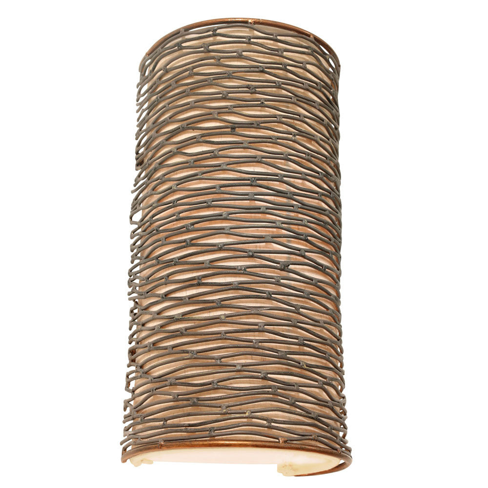 Flow 1-Light Sconce - Hammered Ore
