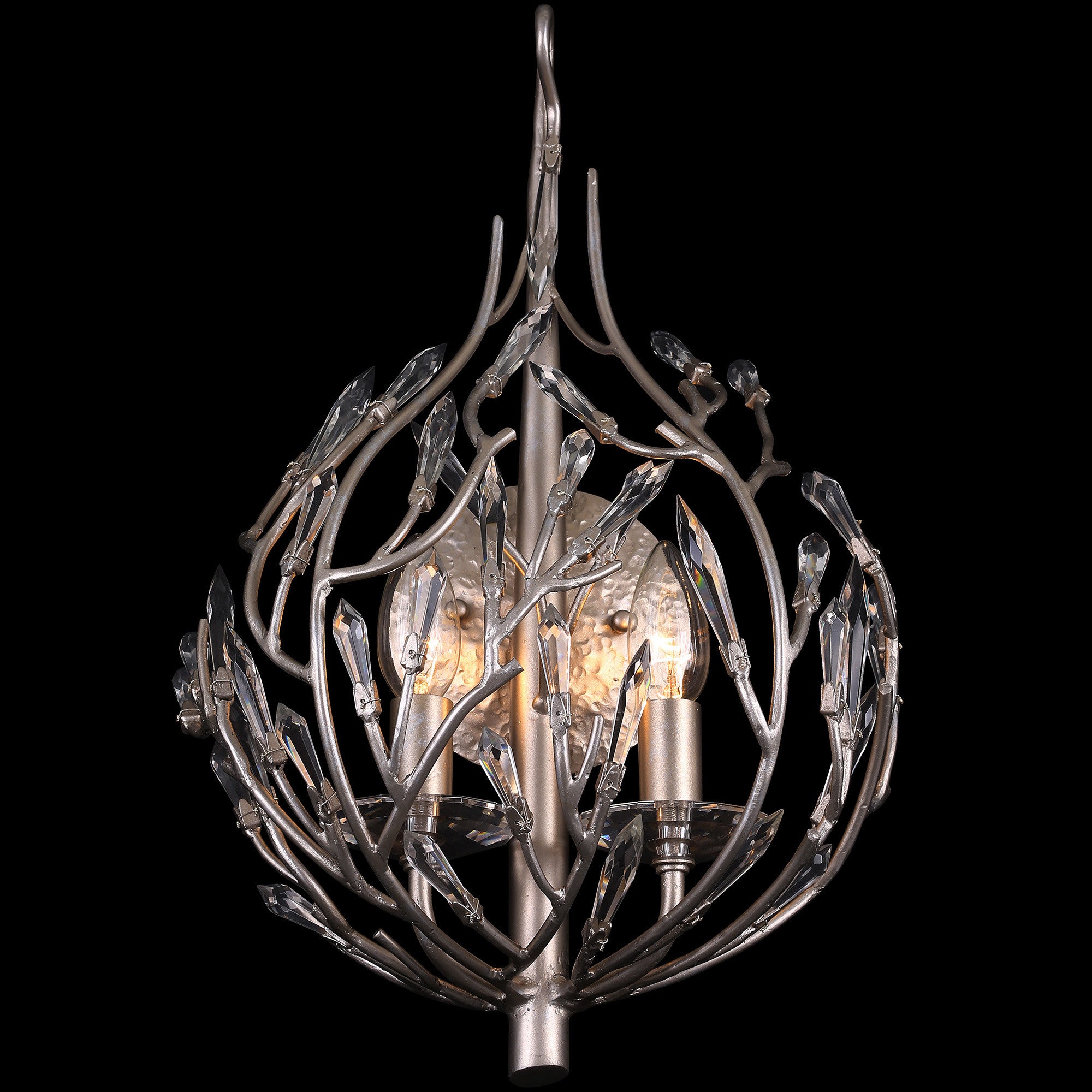 Bask 2-Light Crystal Sconce - Gold Dust