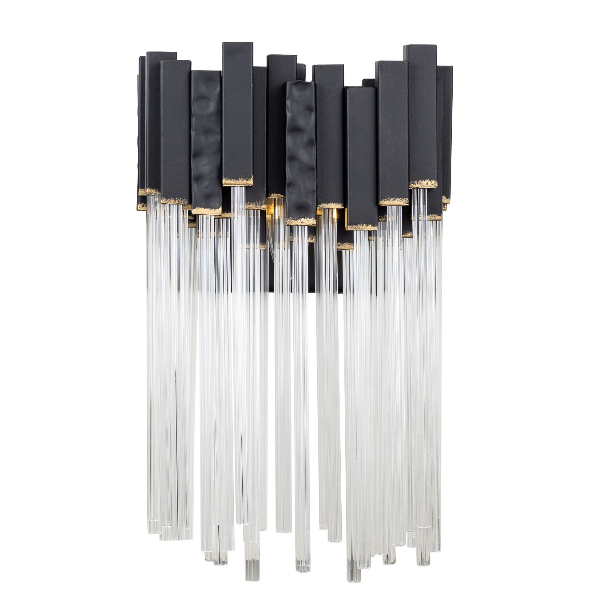 Matrix 1-Light Sconce - Matte Black/French Gold