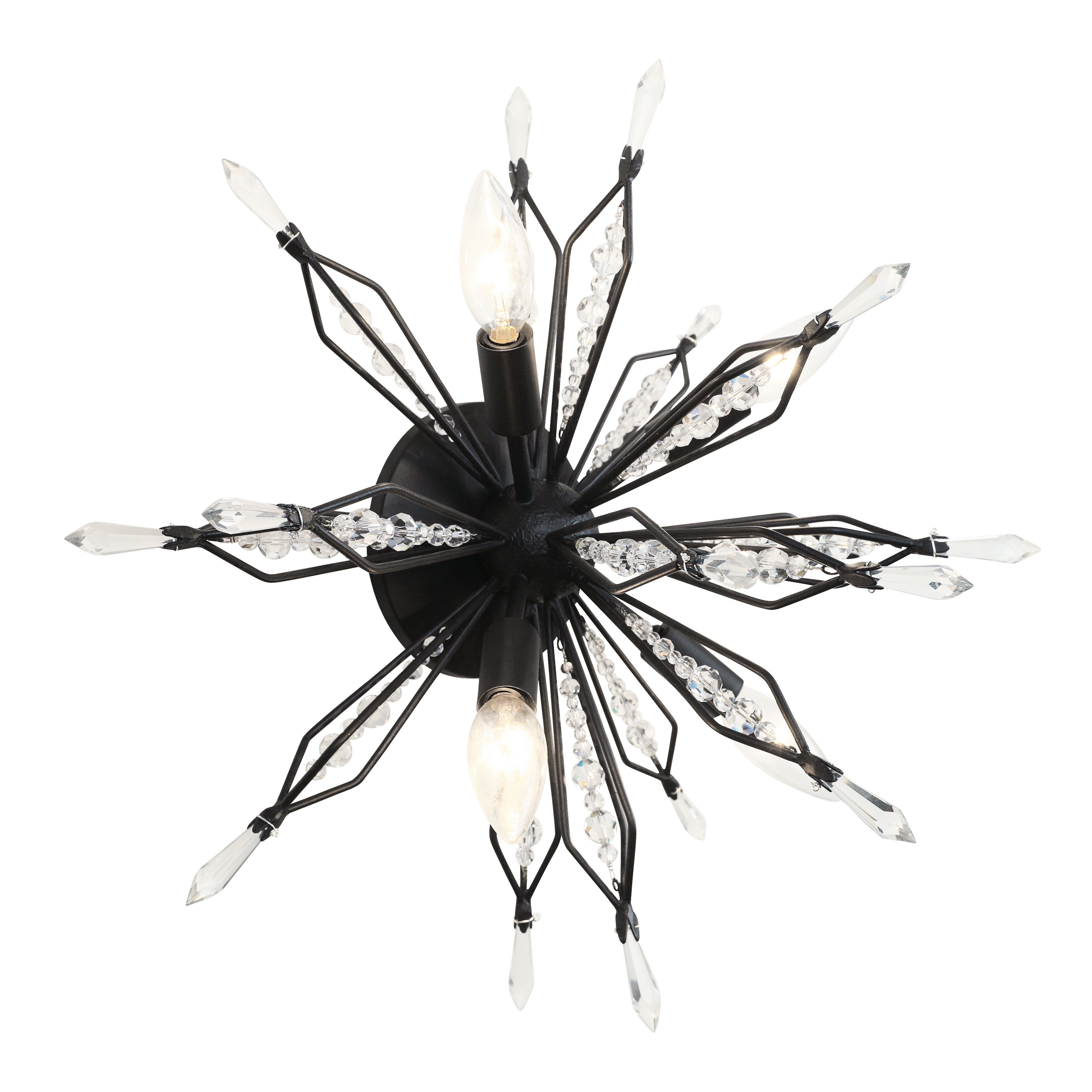 Orbital 4-Light Wall/Ceiling-Light - Carbon