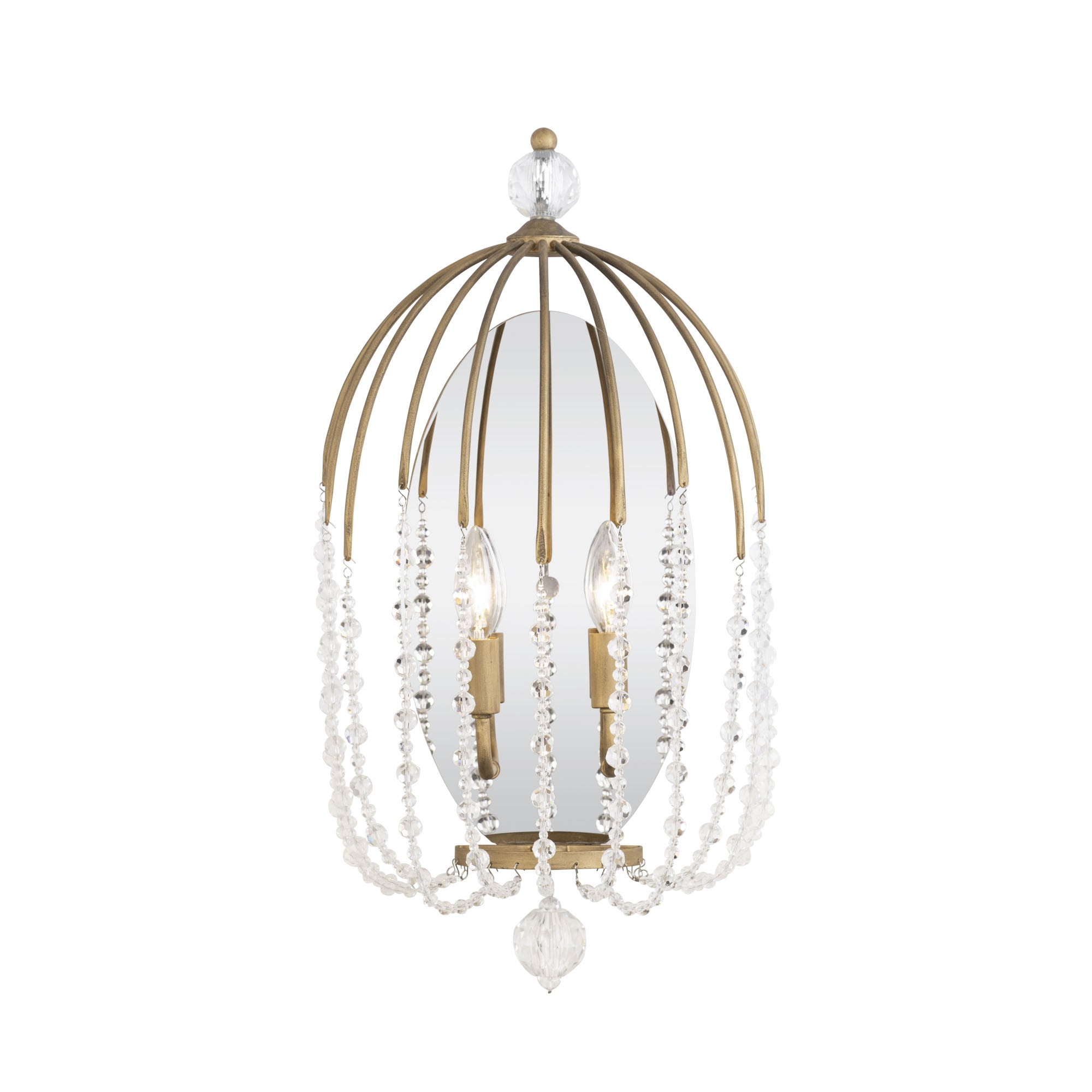 Voliere 2-Light Sconce - Havana Gold