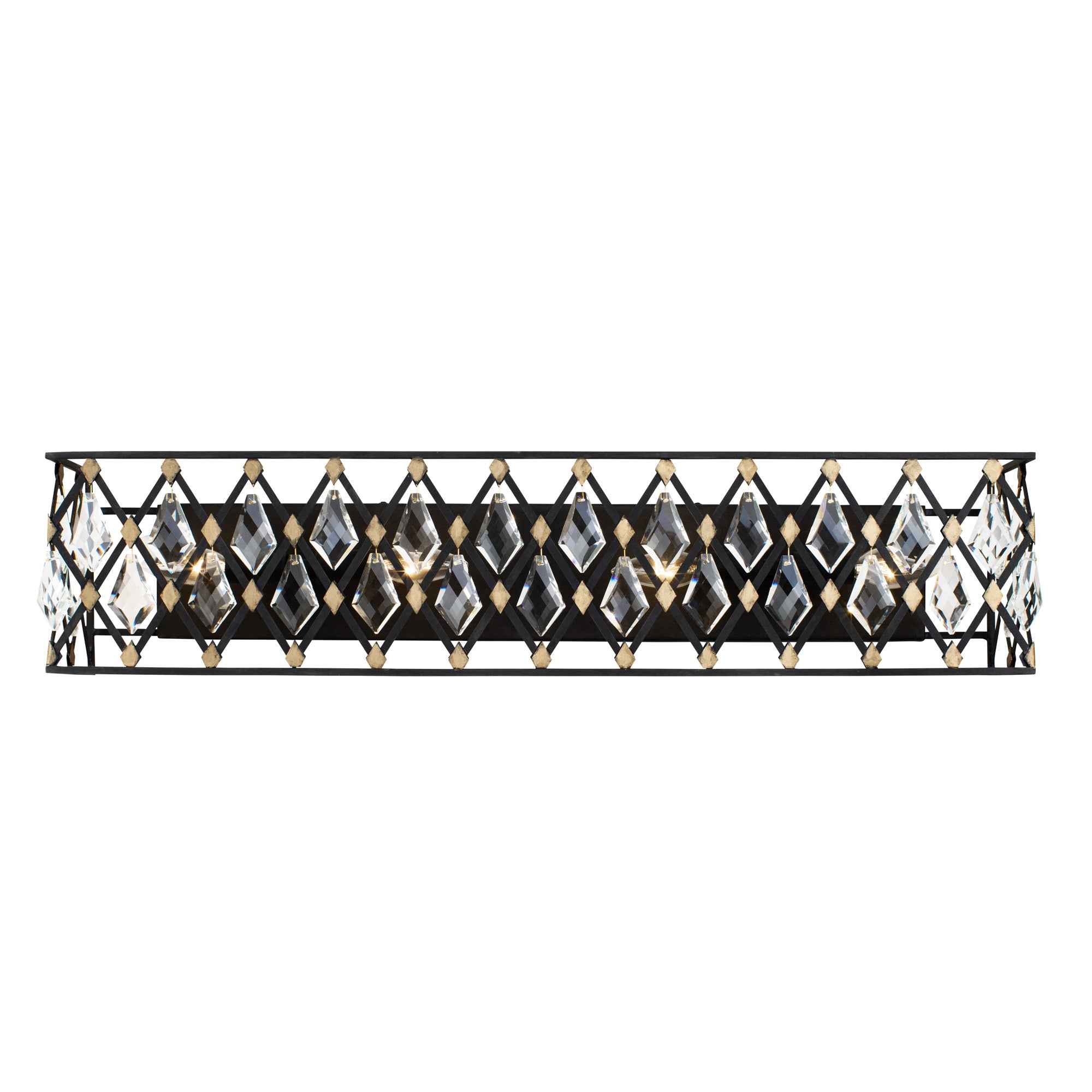 Windsor 4-Light Vanity Light – Carbon/Havana Gold by Varaluz