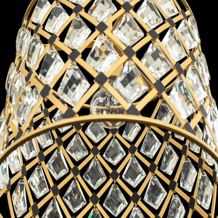 Windsor 345P01FGMB 1-Light Pendant Light - French Gold/Matte Black